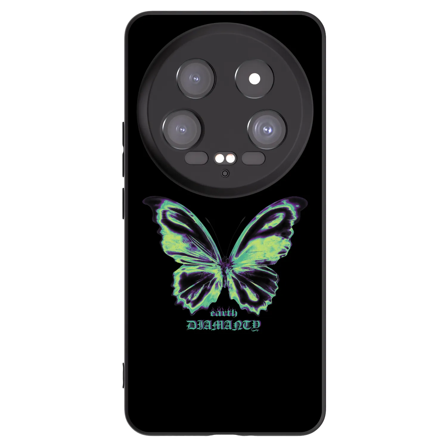 Picasee silikonowe czarne etui na Xiaomi 14 Ultra - Diamanty Blue
