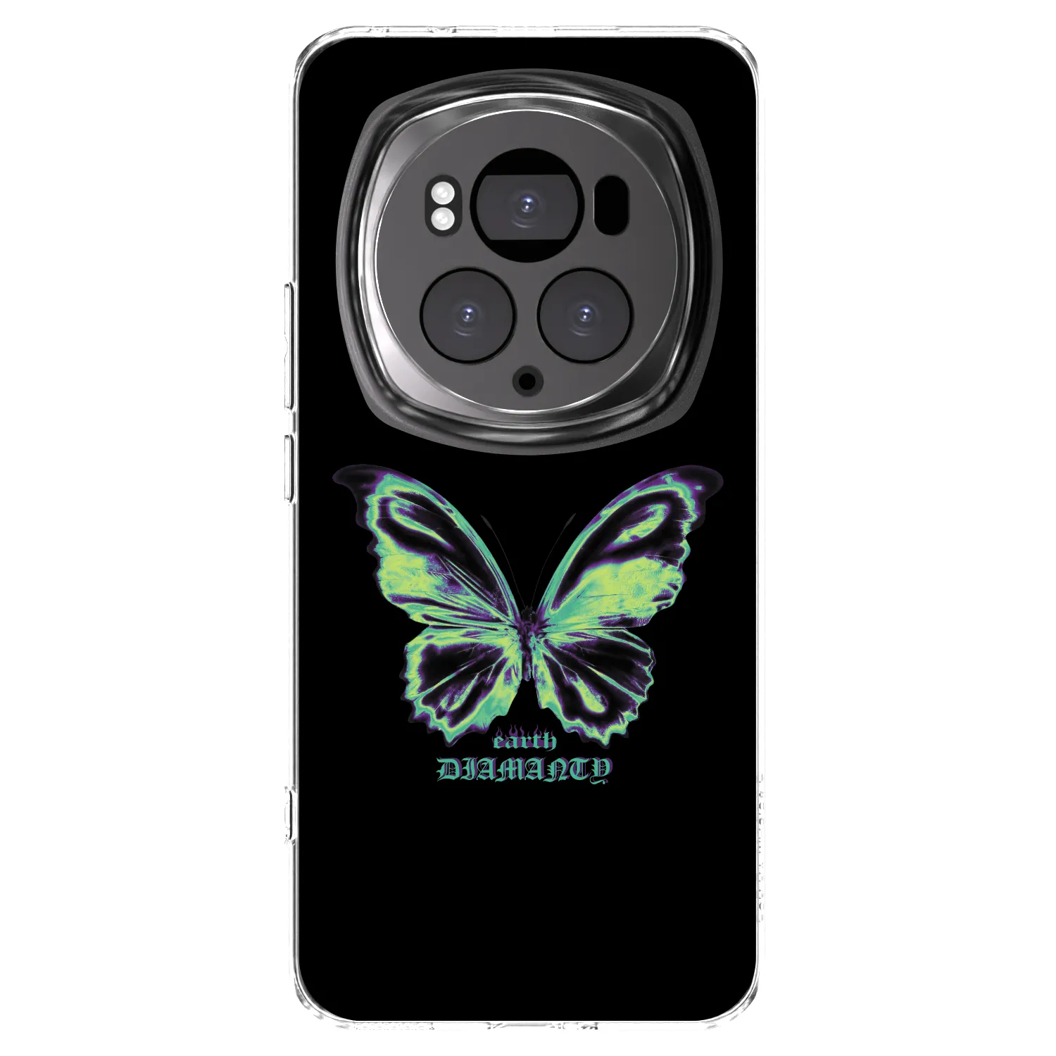 Picasee silikonowe przeźroczyste etui na Honor Magic6 Pro - Diamanty Blue