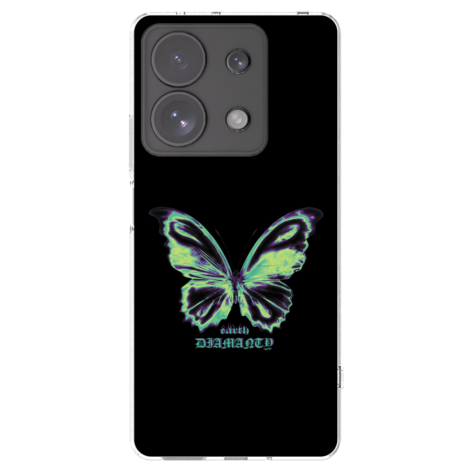 Picasee silikonowe przeźroczyste etui na Xiaomi Redmi Note 13 Pro 4G - Diamanty Blue