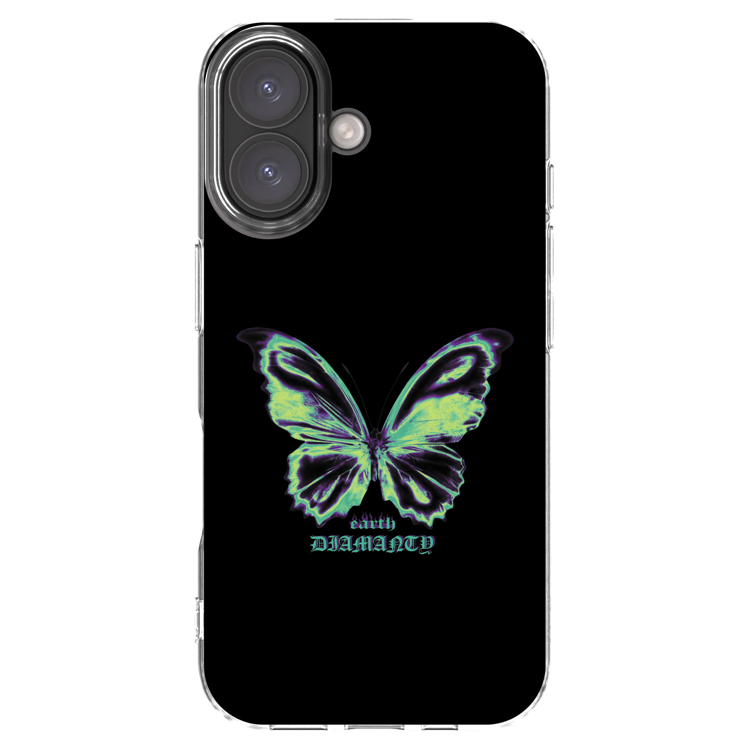 Picasee silikonowe przeźroczyste etui na Apple iPhone 16 - Diamanty Blue