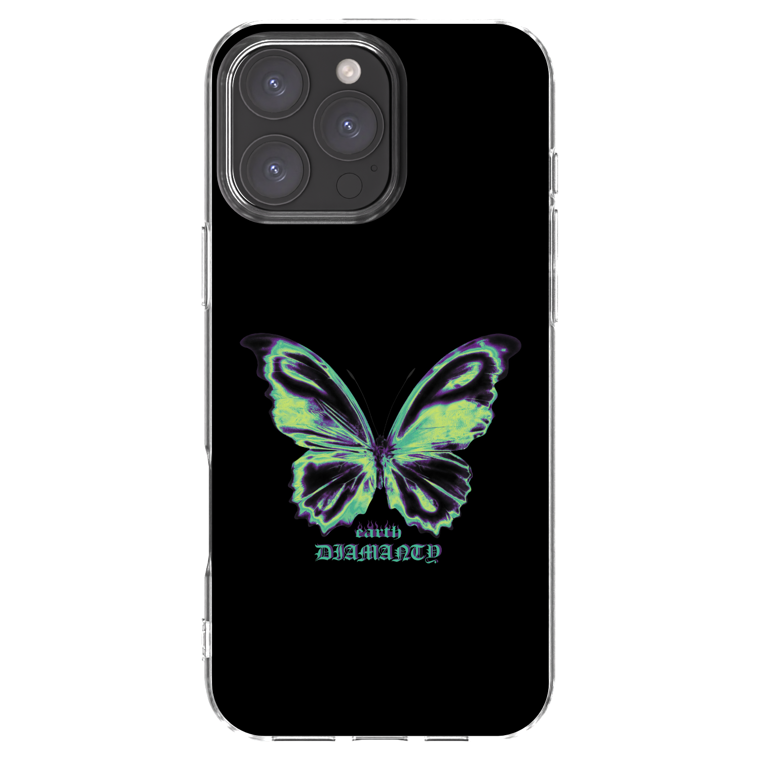 Picasee silikonowe przeźroczyste etui na Apple iPhone 16 Pro Max - Diamanty Blue