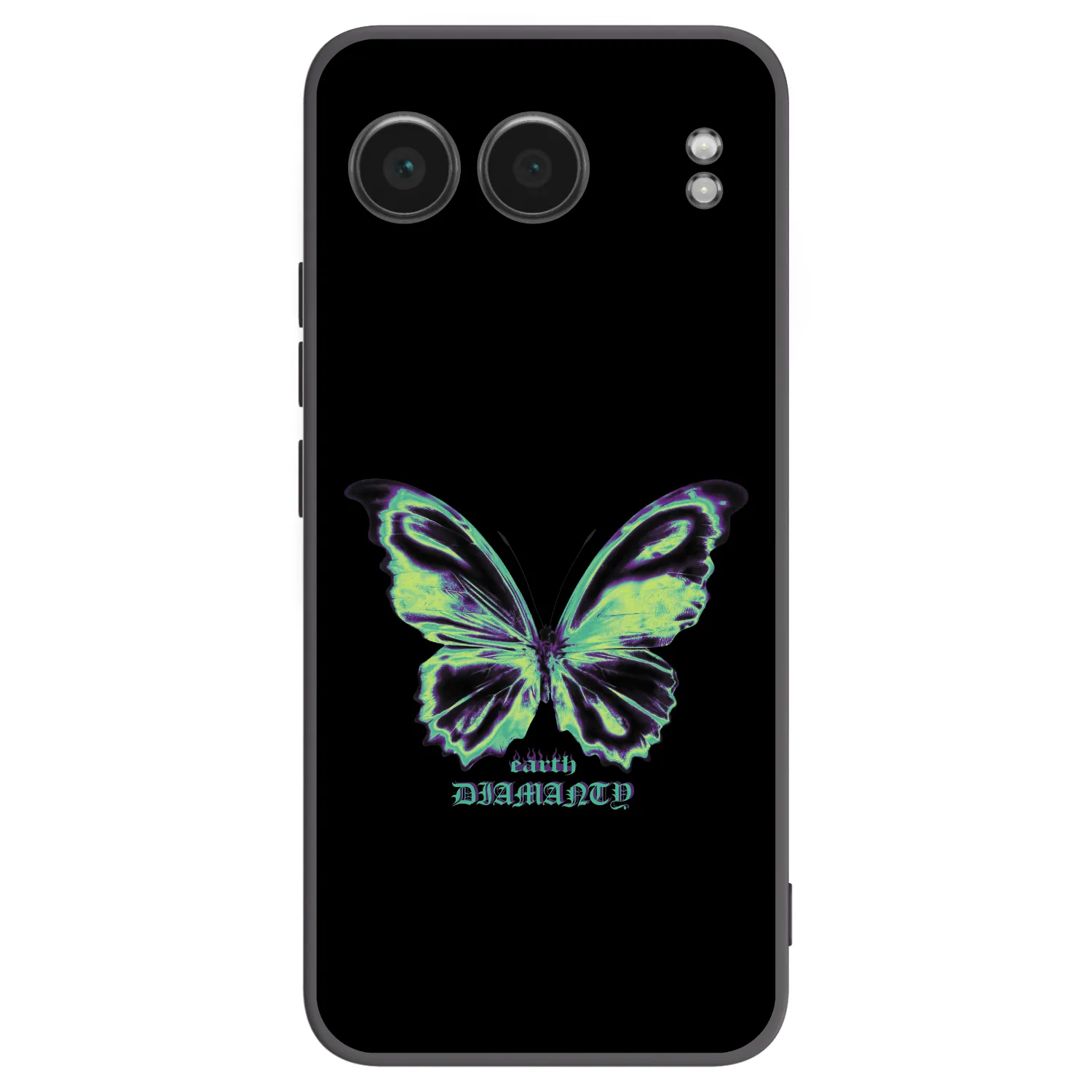 Picasee silikonowe czarne etui na OnePlus Nord 4 - Diamanty Blue