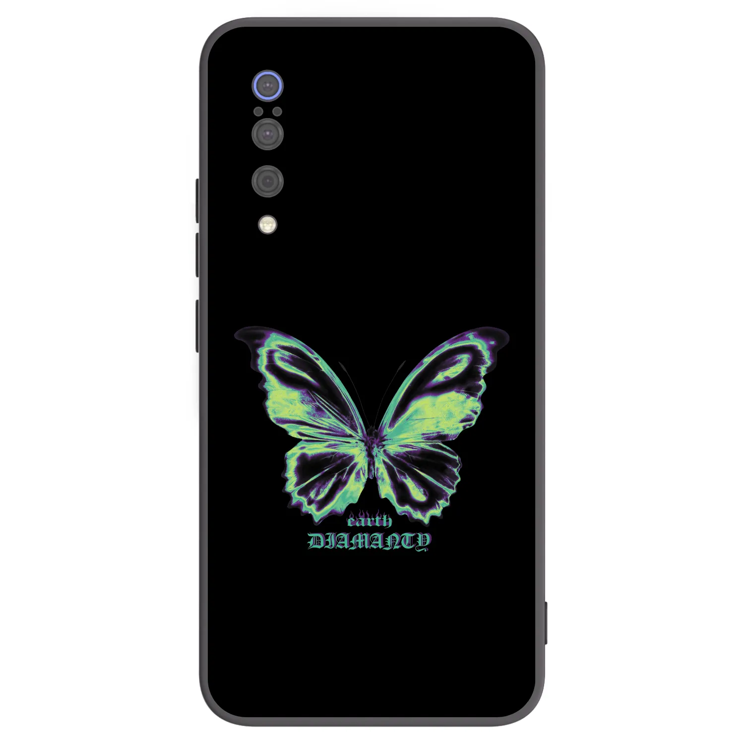 Picasee silikonowe czarne etui na Xiaomi Mi 9 - Diamanty Blue