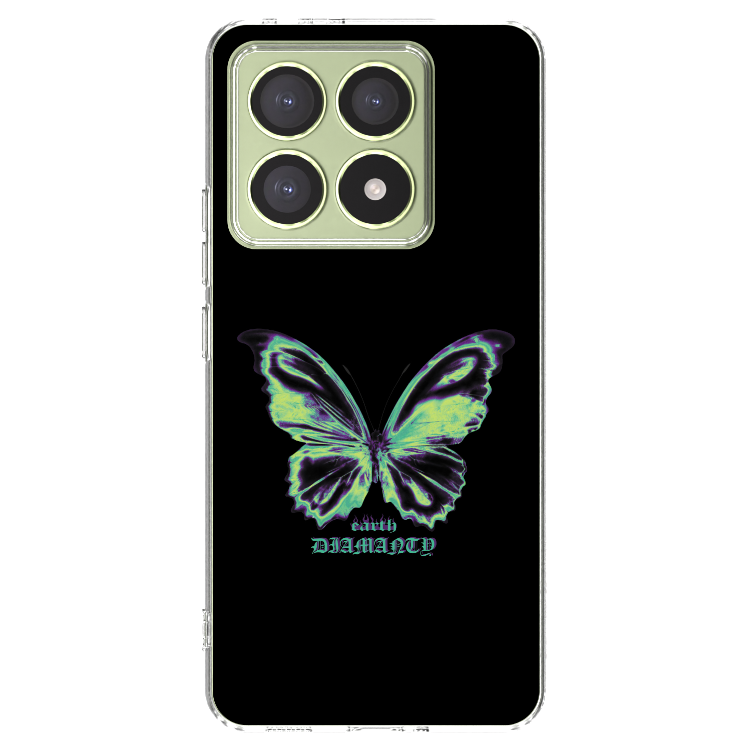 Picasee silikonowe przeźroczyste etui na Xiaomi 14T - Diamanty Blue