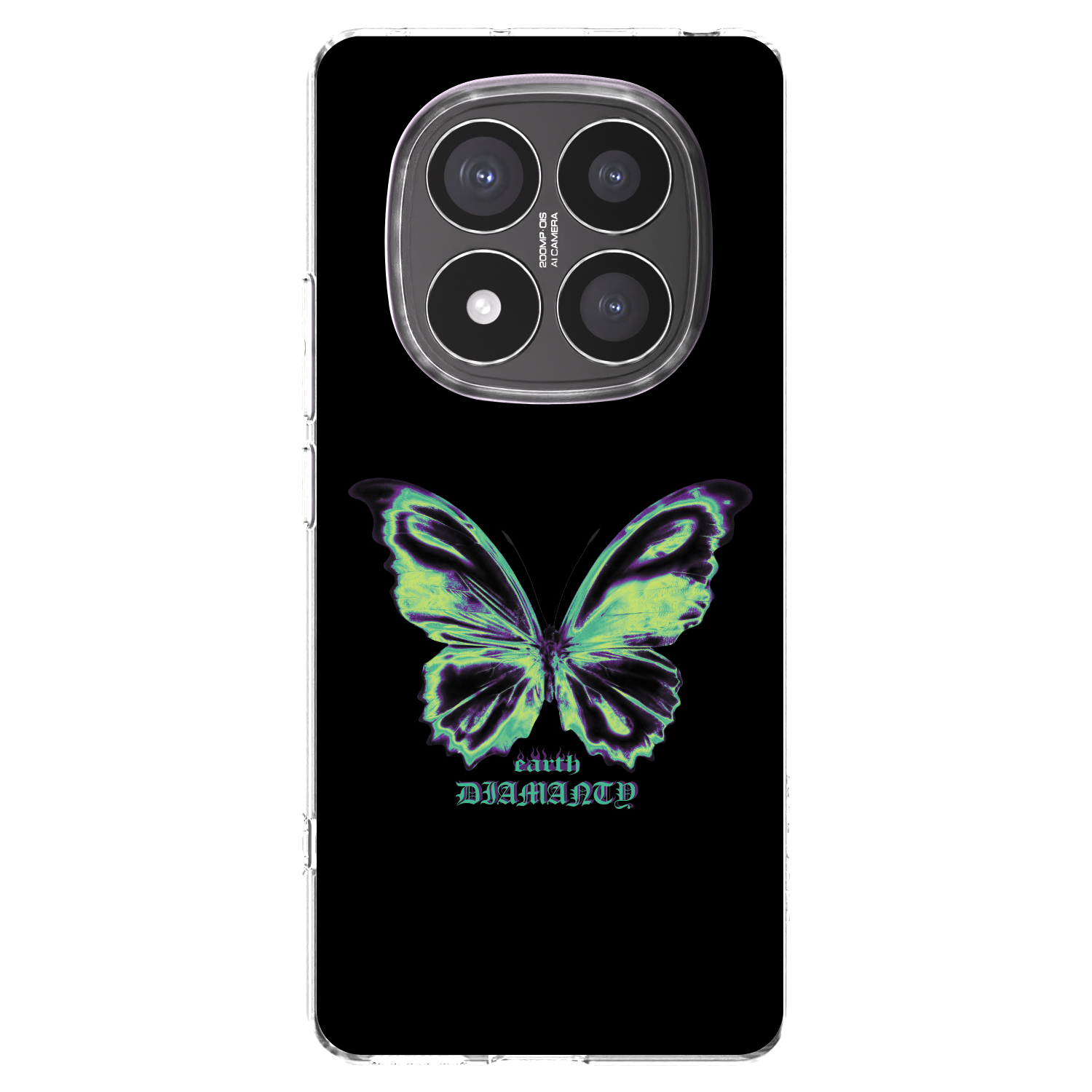 Picasee silikonowe przeźroczyste etui na Xiaomi Redmi Note 14 Pro+ 5G - Diamanty Blue