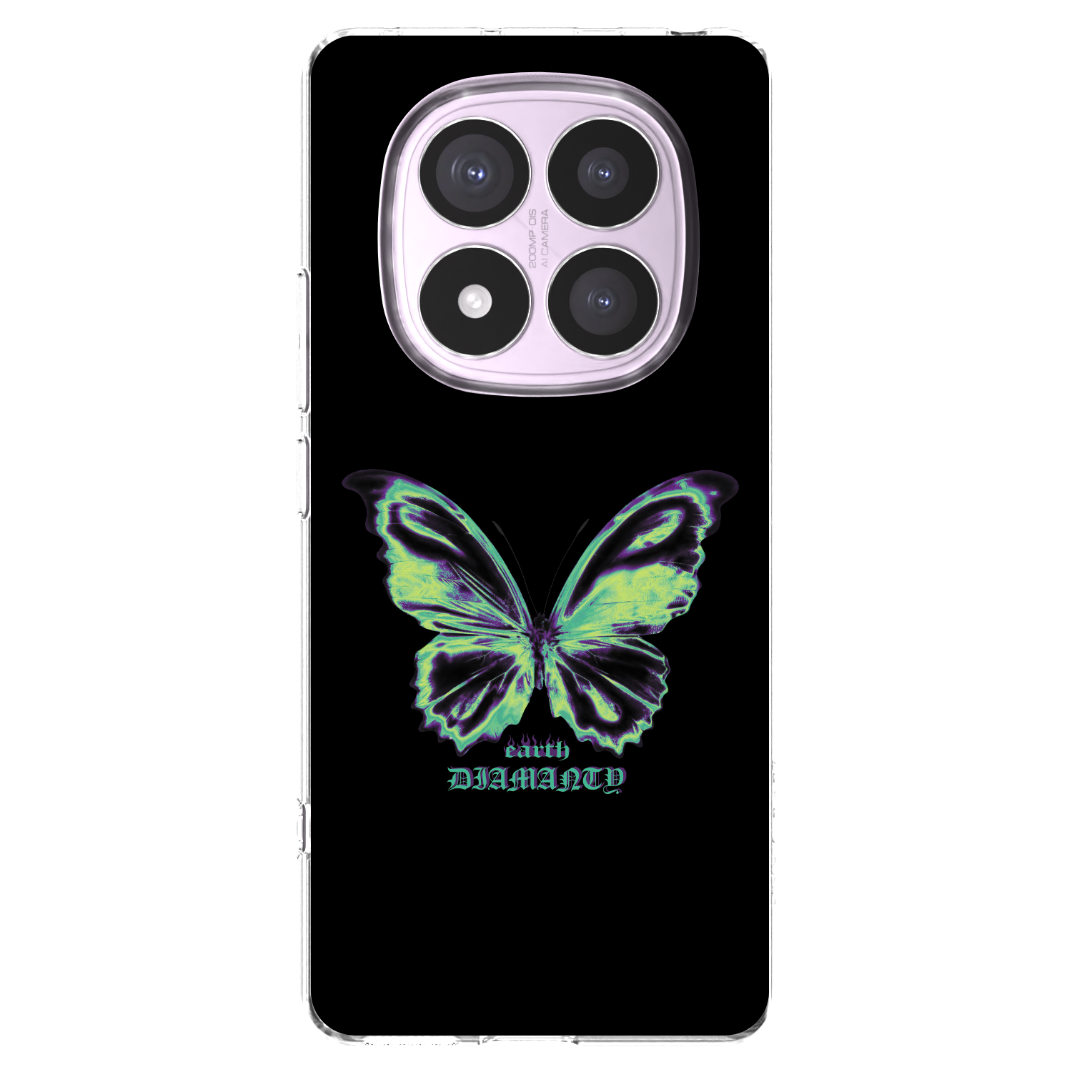 Picasee silikonowe przeźroczyste etui na Xiaomi Redmi Note 14 Pro 5G - Diamanty Blue