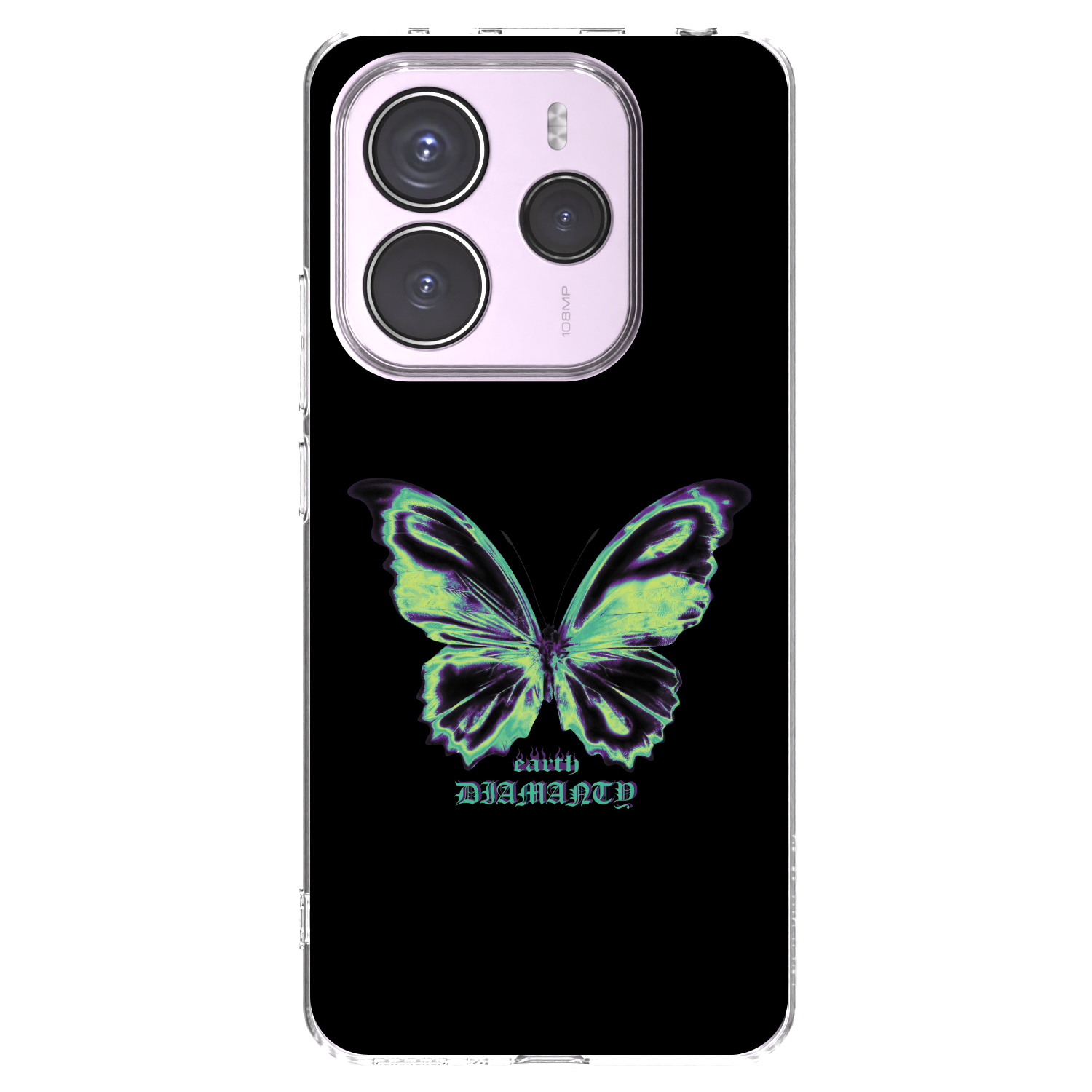Picasee silikonowe przeźroczyste etui na Xiaomi Redmi Note 14 5G - Diamanty Blue