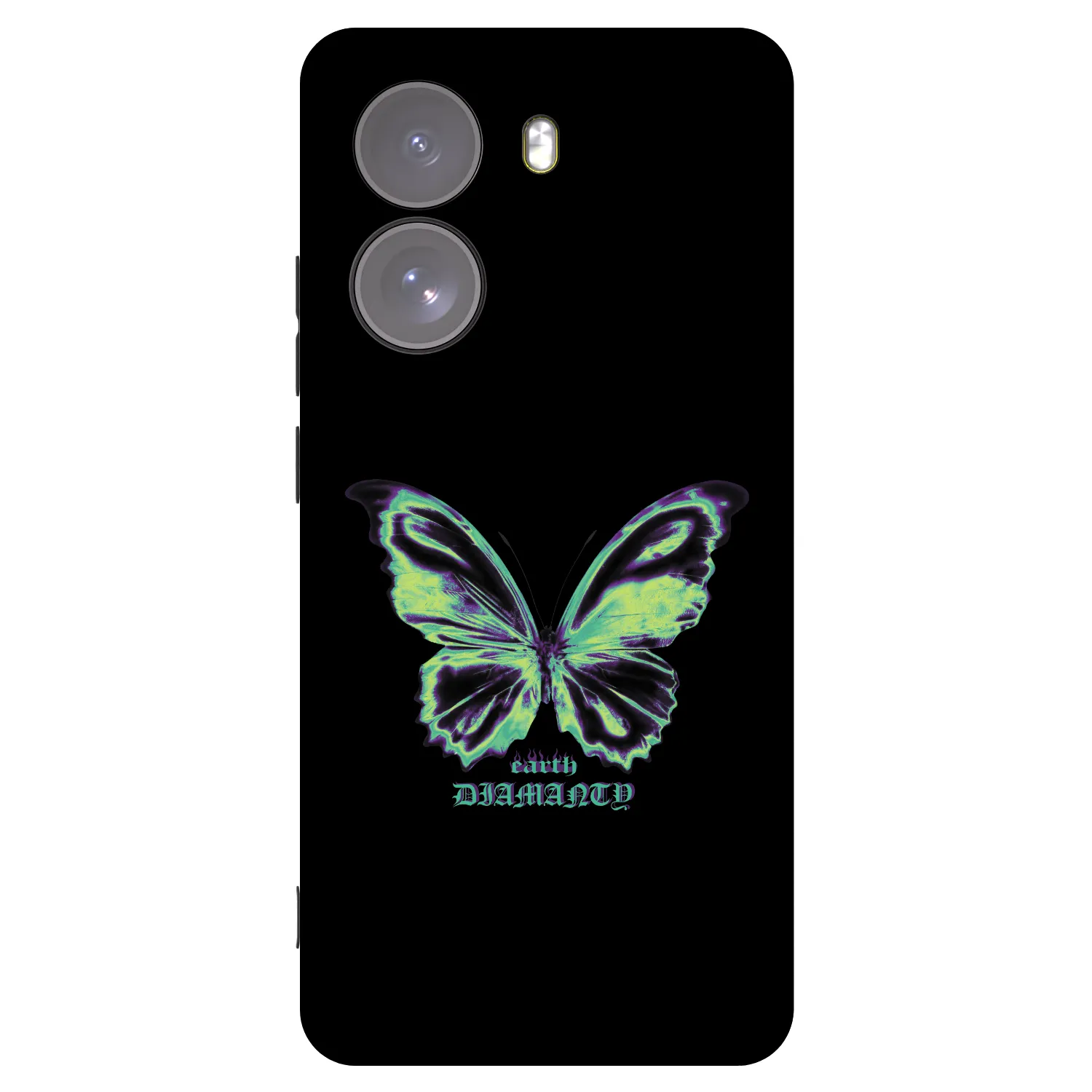 Picasee silikonowe czarne etui na Xiaomi Poco X7 - Diamanty Blue