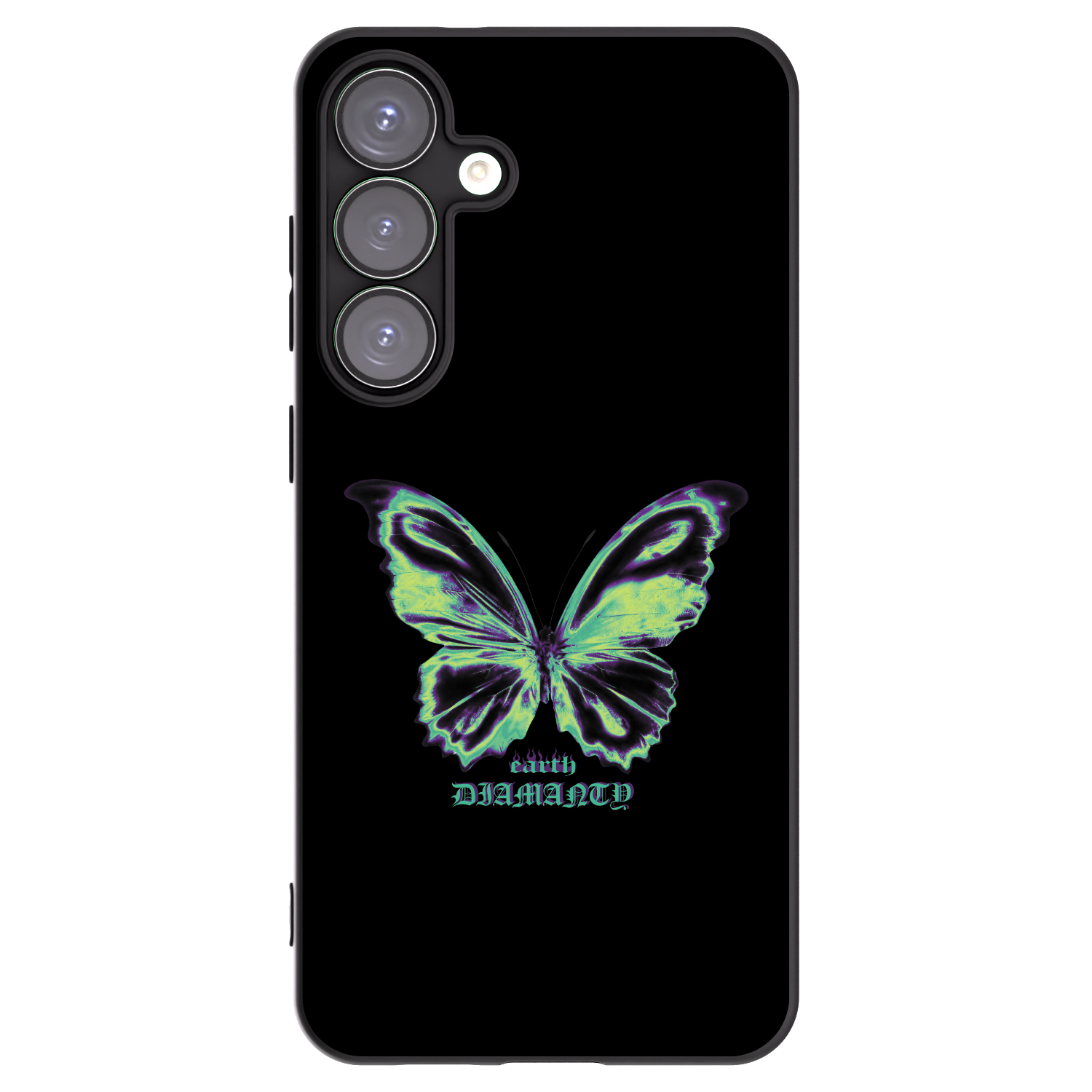 Picasee silikonowe czarne etui na Samsung Galaxy S25+ 5G - Diamanty Blue
