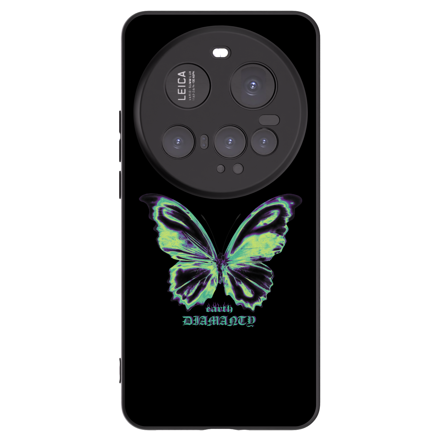 Picasee silikonowe czarne etui na Xiaomi 15 Ultra - Diamanty Blue
