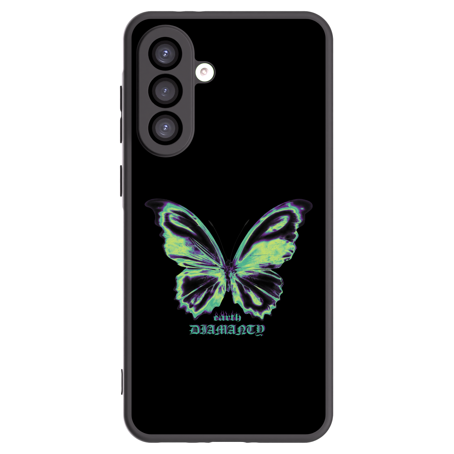 Picasee silikonowe czarne etui na Samsung Galaxy A26 5G A266B - Diamanty Blue