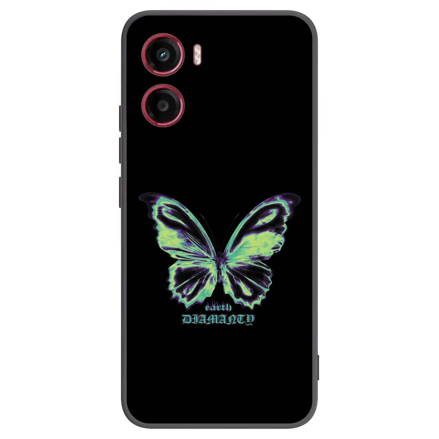 Picasee silikonowe czarne etui na Motorola Moto G05 - Diamanty Blue