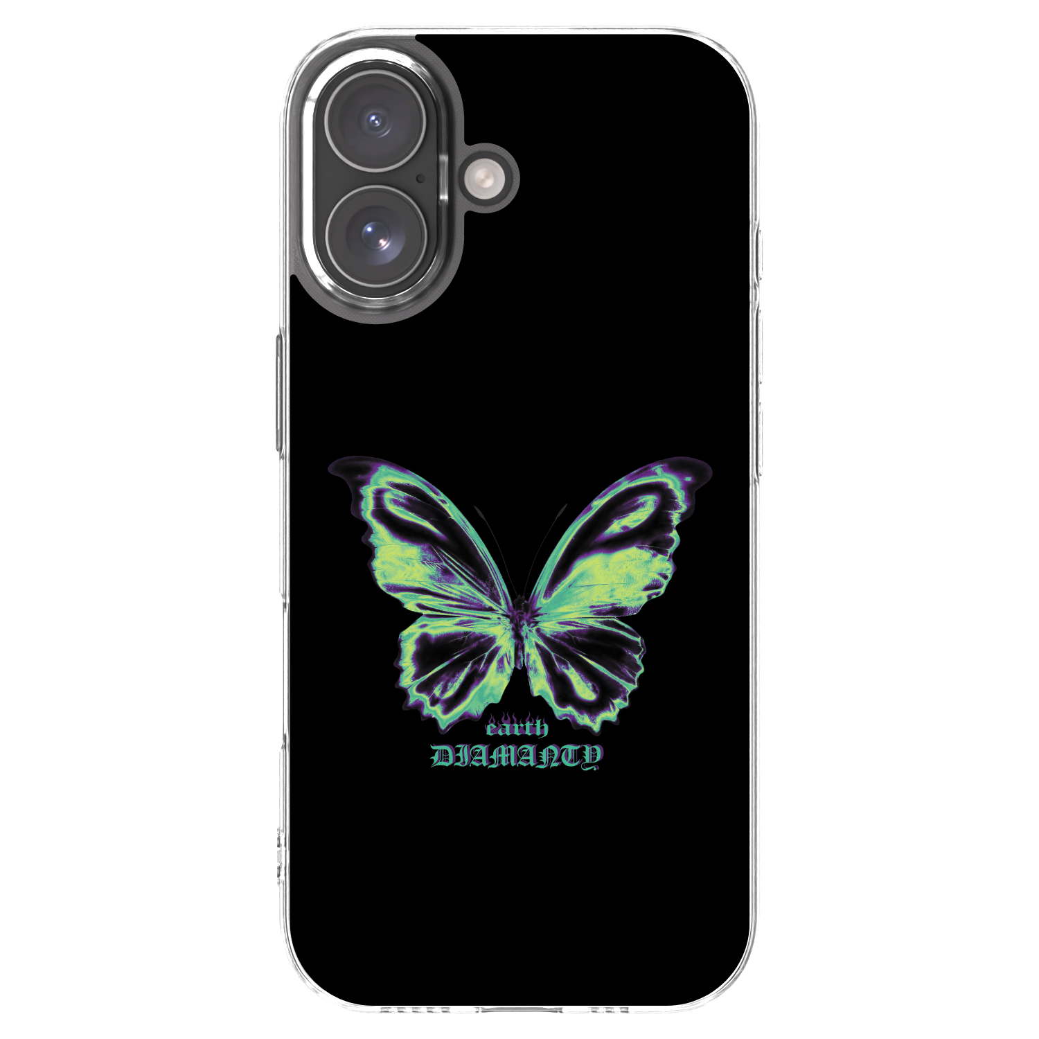 Picasee silikonowe przeźroczyste etui na Apple iPhone 17 - Diamanty Blue