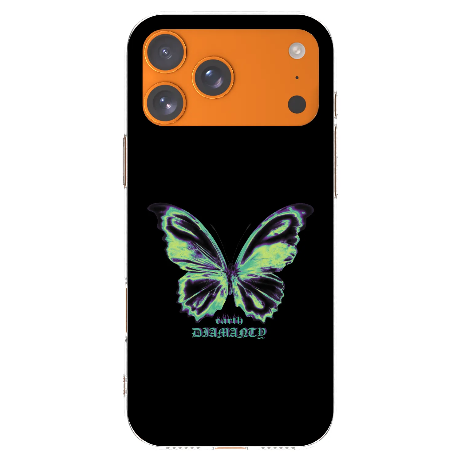 Picasee silikonowe przeźroczyste etui na Apple iPhone 17 Pro Max - Diamanty Blue