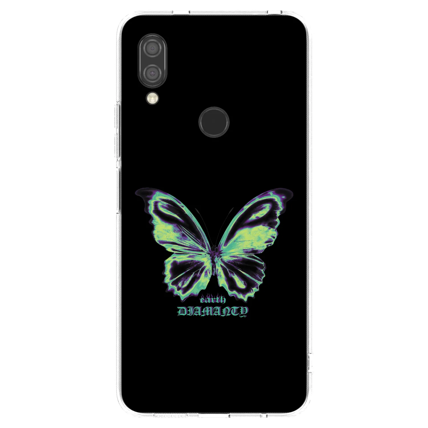 Picasee silikonowe przeźroczyste etui na Xiaomi Redmi 7 - Diamanty Blue