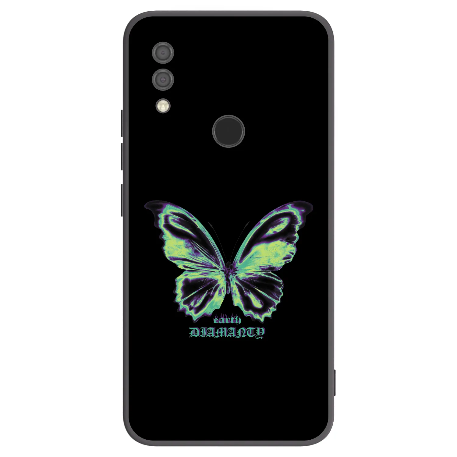 Picasee silikonowe czarne etui na Xiaomi Redmi 7 - Diamanty Blue