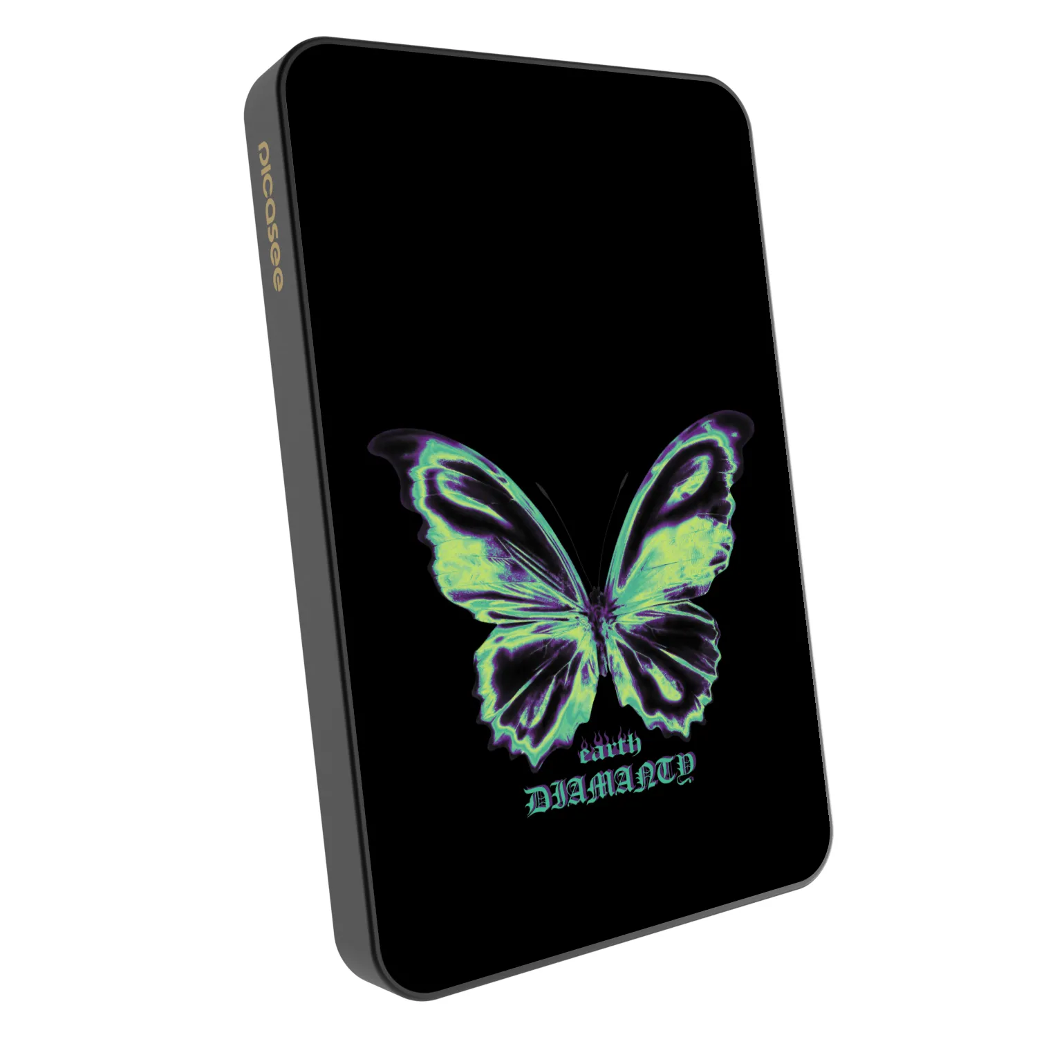 Picasee Powerbank z MagSafe 5 000 mAh Szary - Diamanty Blue