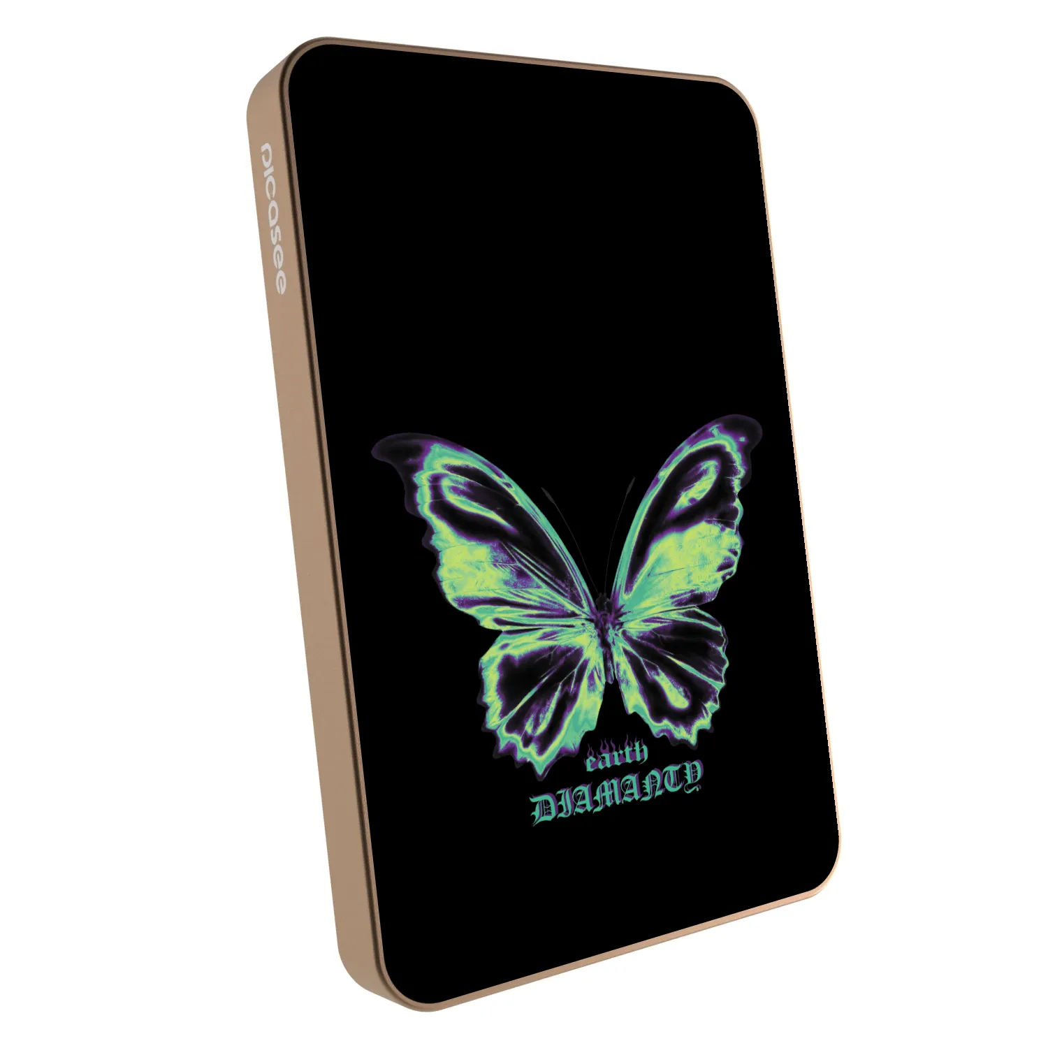 Picasee Powerbank z MagSafe 5 000 mAh Złoty - Diamanty Blue