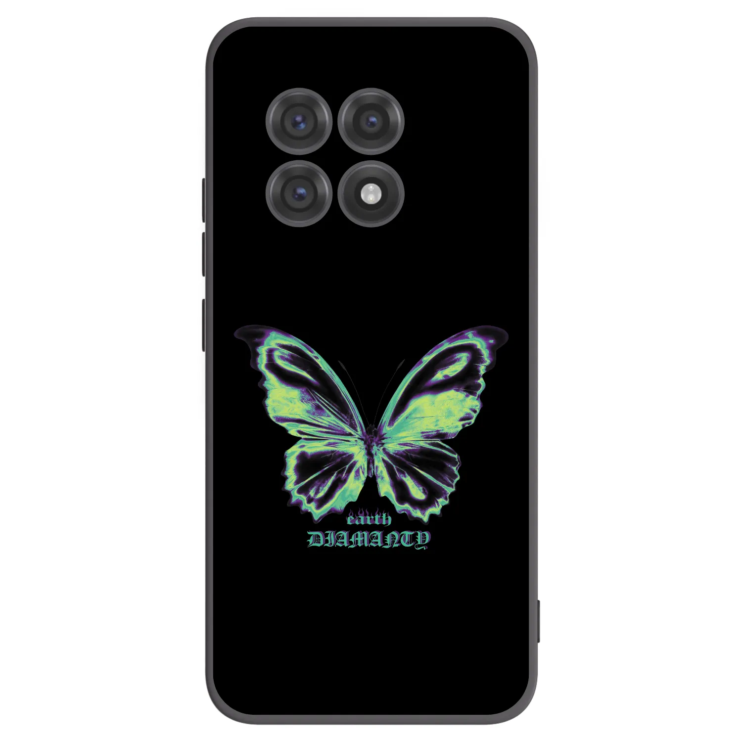 Picasee silikonowe czarne etui na OnePlus 13R 5G - Diamanty Blue