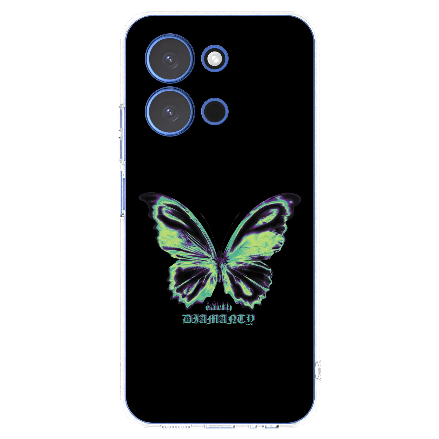 Picasee silikonowe przeźroczyste etui na Xiaomi Redmi 15C 4G - Diamanty Blue