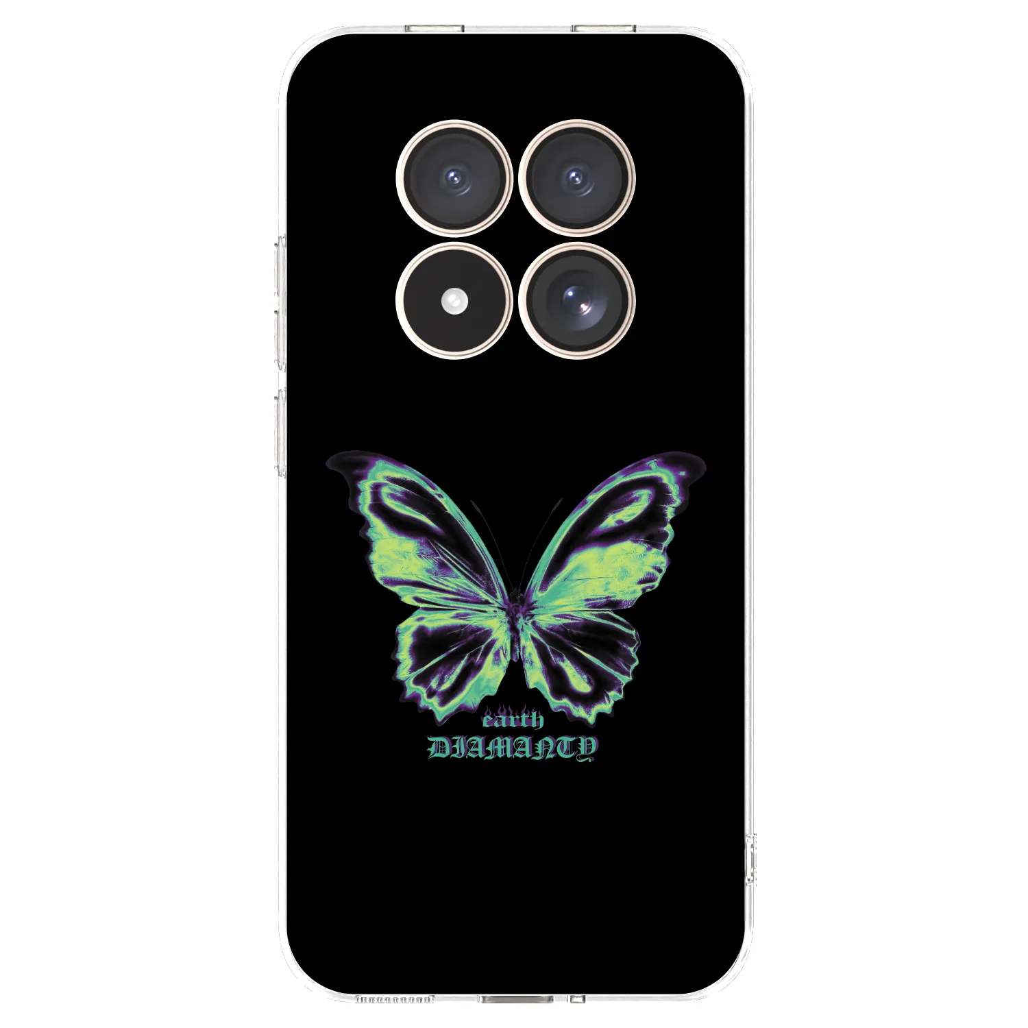 Picasee silikonowe przeźroczyste etui na Xiaomi Redmi Note 15 Pro 4G - Diamanty Blue