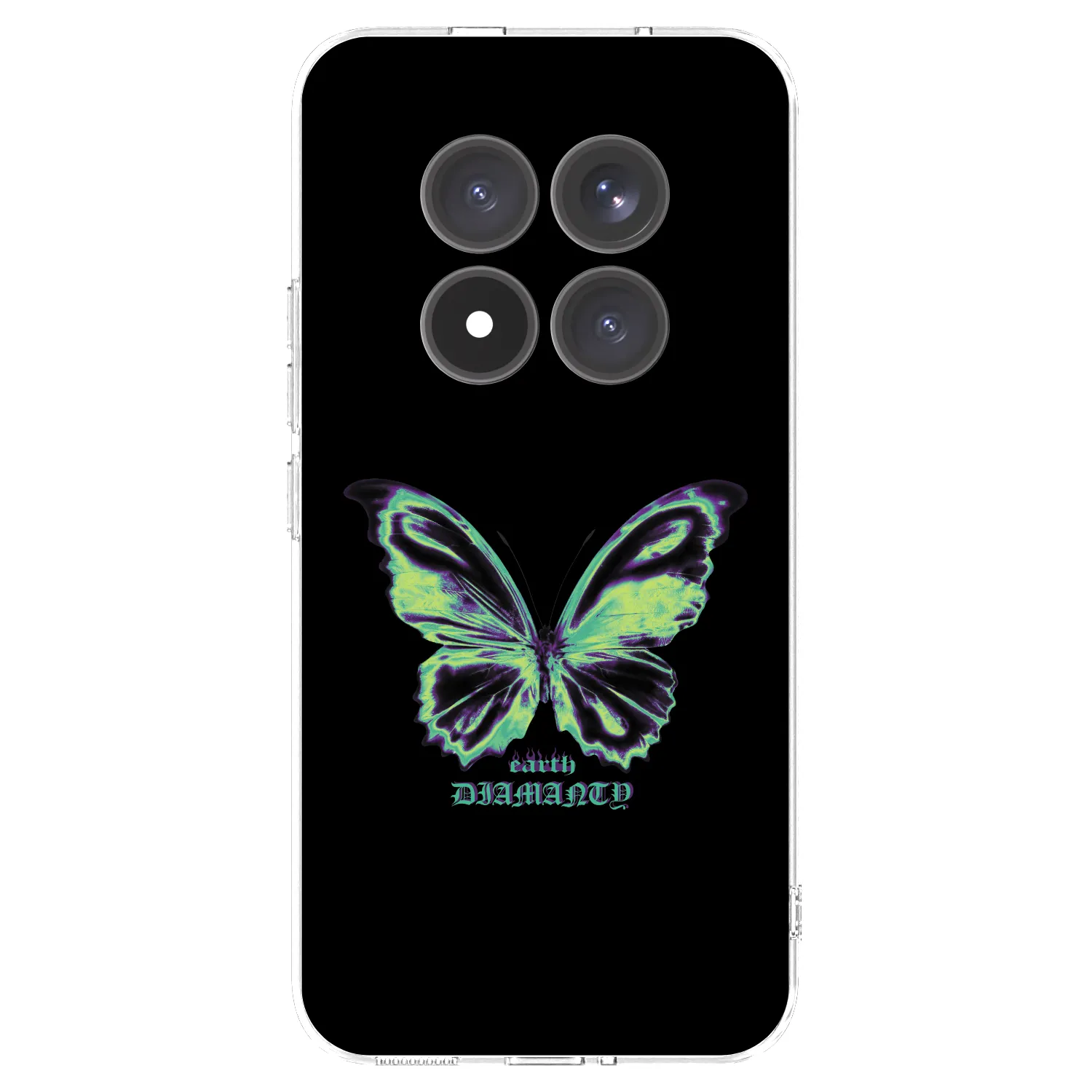 Picasee silikonowe przeźroczyste etui na Xiaomi Redmi Note 15 Pro+ - Diamanty Blue