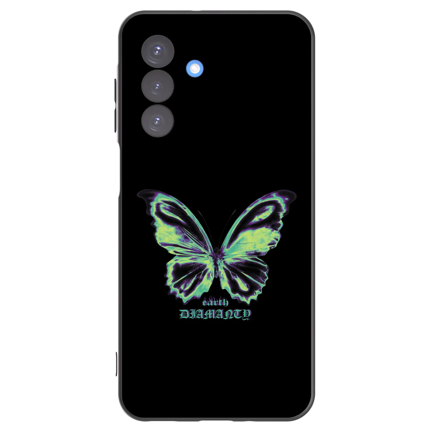Picasee silikonowe czarne etui na Samsung Galaxy A17 5G - Diamanty Blue