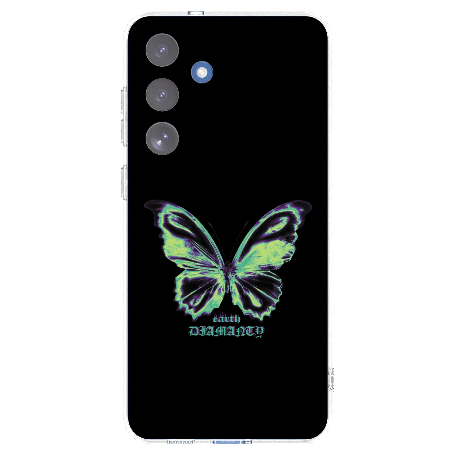 Picasee silikonowe przeźroczyste etui na Samsung Galaxy S25 FE 5G - Diamanty Blue