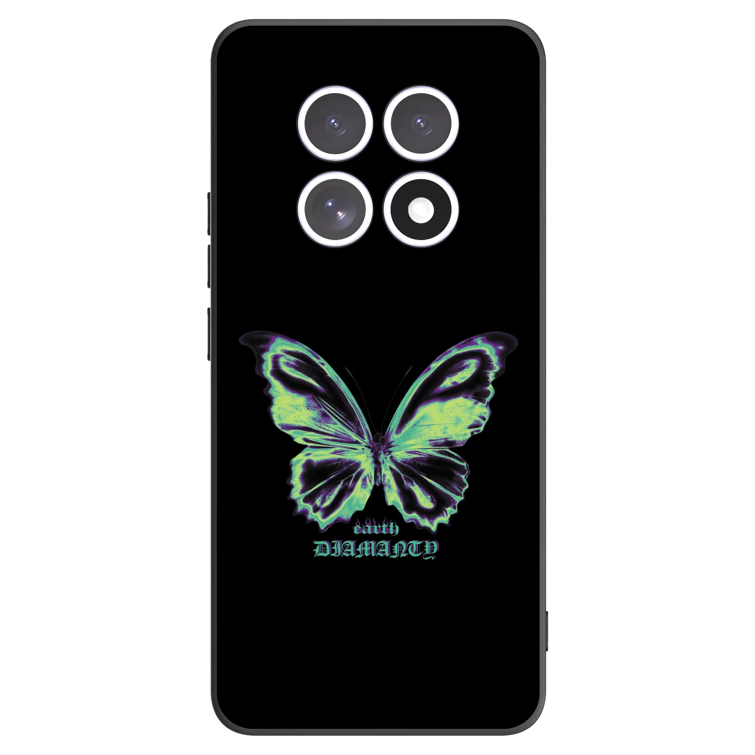 Picasee silikonowe czarne etui na Xiaomi Redmi Note 15 4G - Diamanty Blue