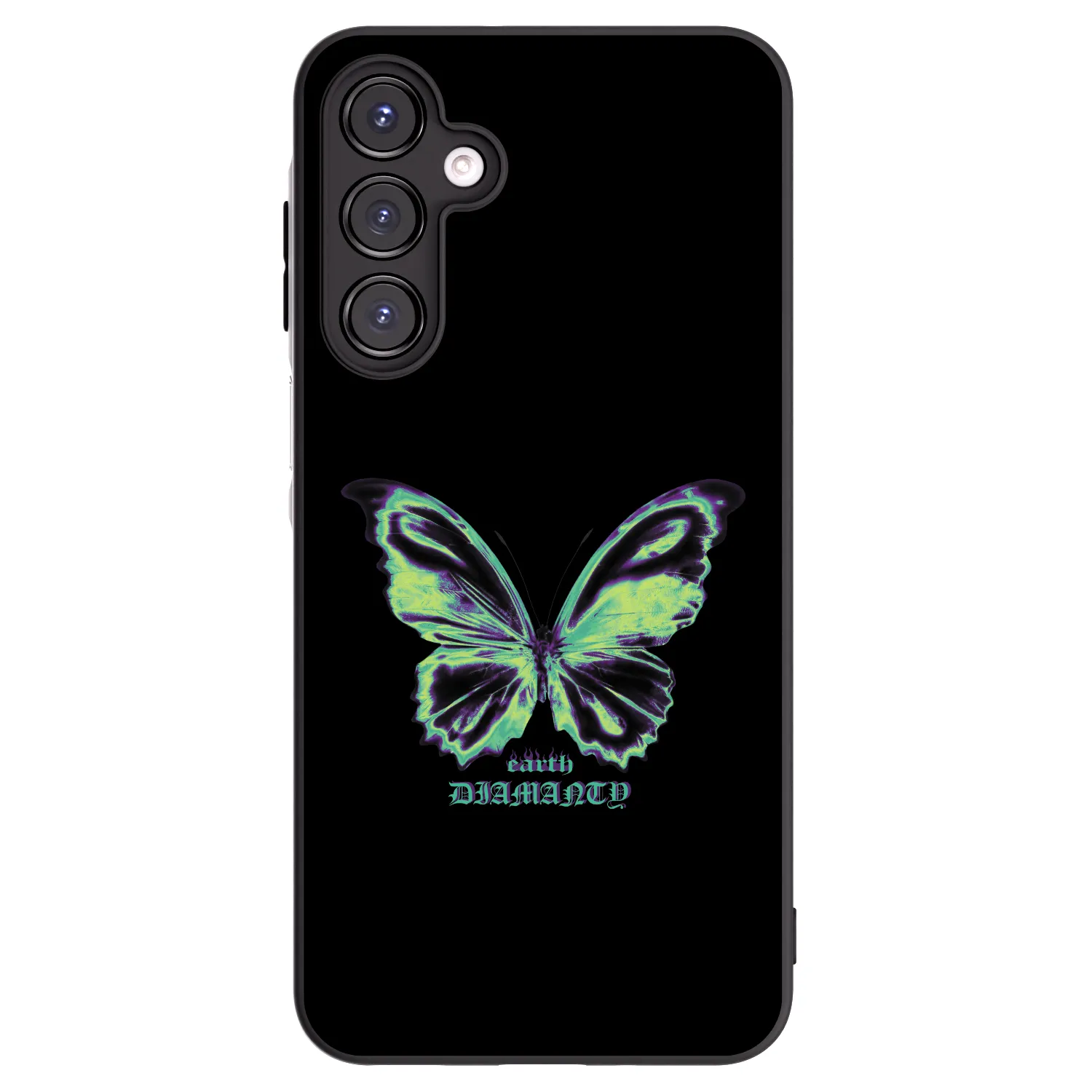 Picasee silikonowe czarne etui na Samsung Galaxy A16 4G - Diamanty Blue
