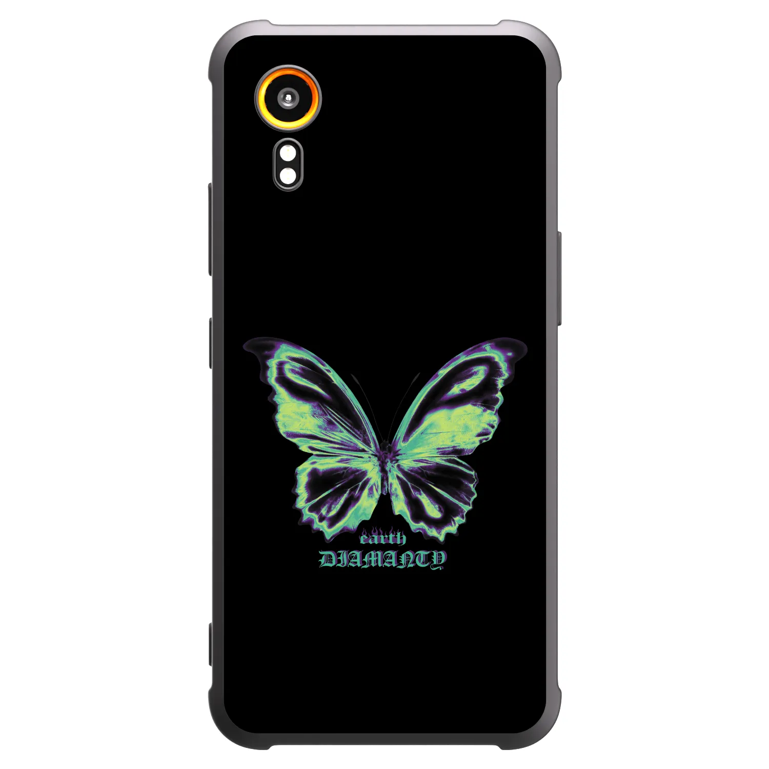 Picasee silikonowe czarne etui na Samsung Galaxy Xcover 7 - Diamanty Blue