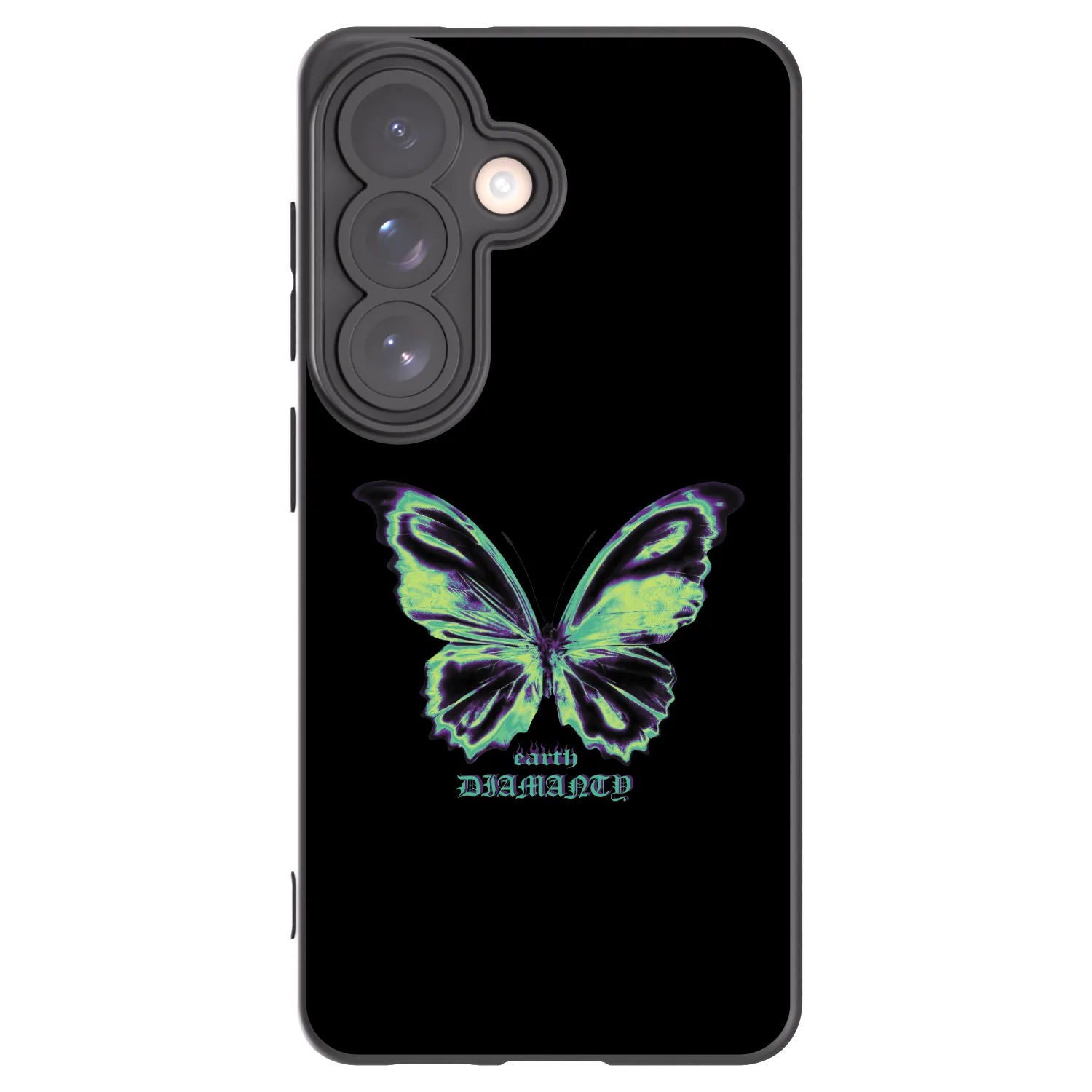 Picasee silikonowe czarne etui na Samsung Galaxy S26 - Diamanty Blue