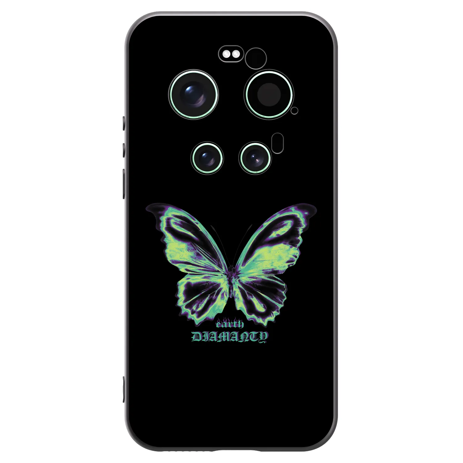 Picasee silikonowe czarne etui na Xiaomi 17 Ultra - Diamanty Blue