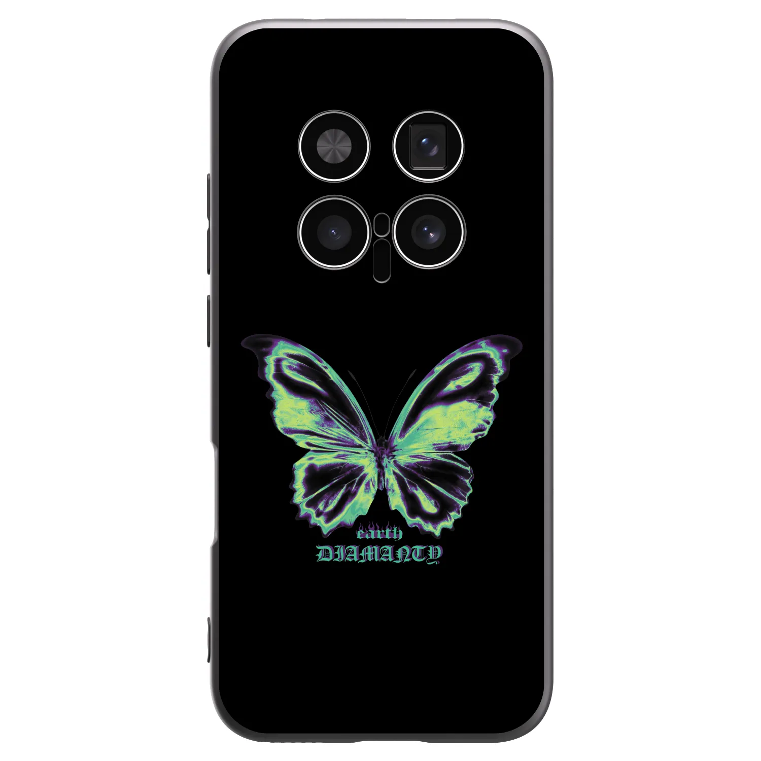 Picasee silikonowe czarne etui na Honor Magic8 Pro 5G - Diamanty Blue
