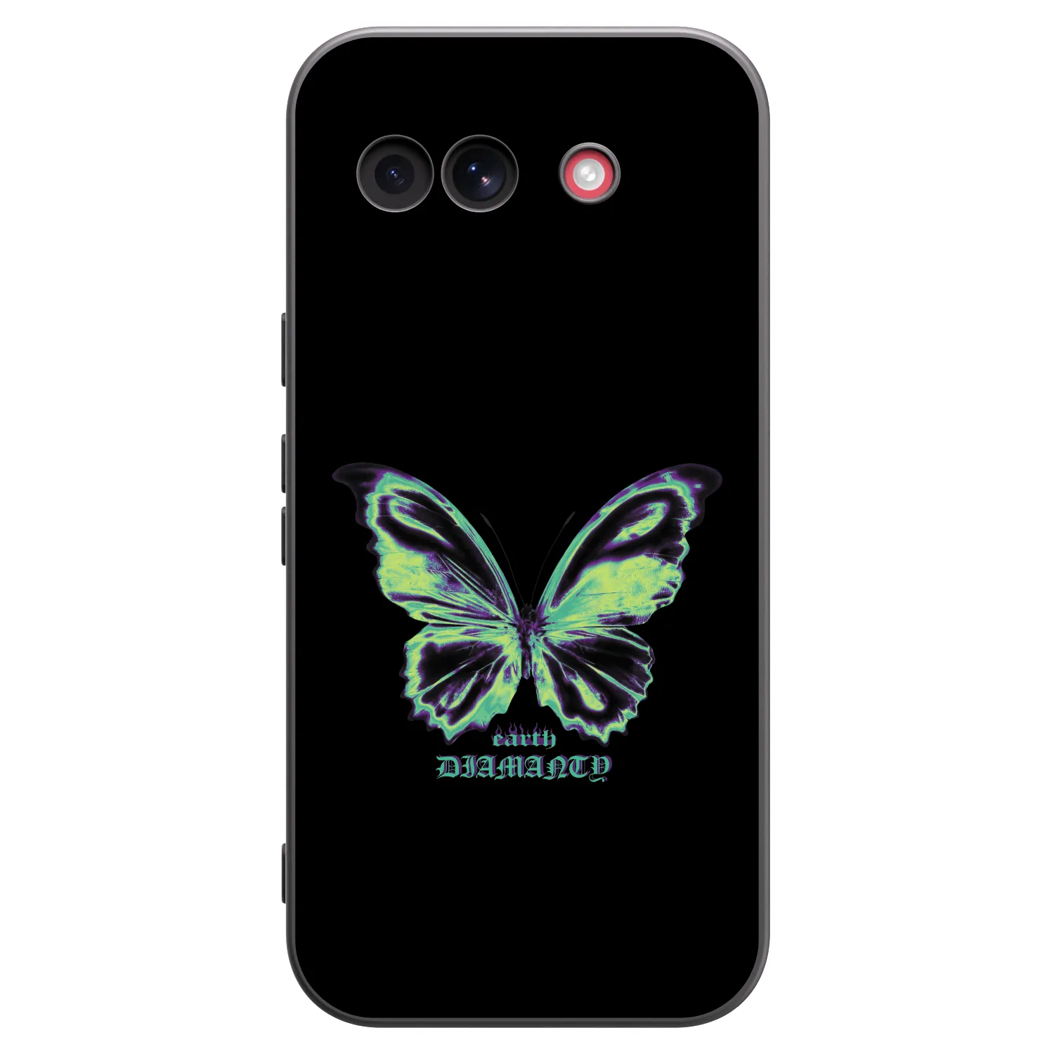 Picasee silikonowe czarne etui na Google Pixel 10a - Diamanty Blue