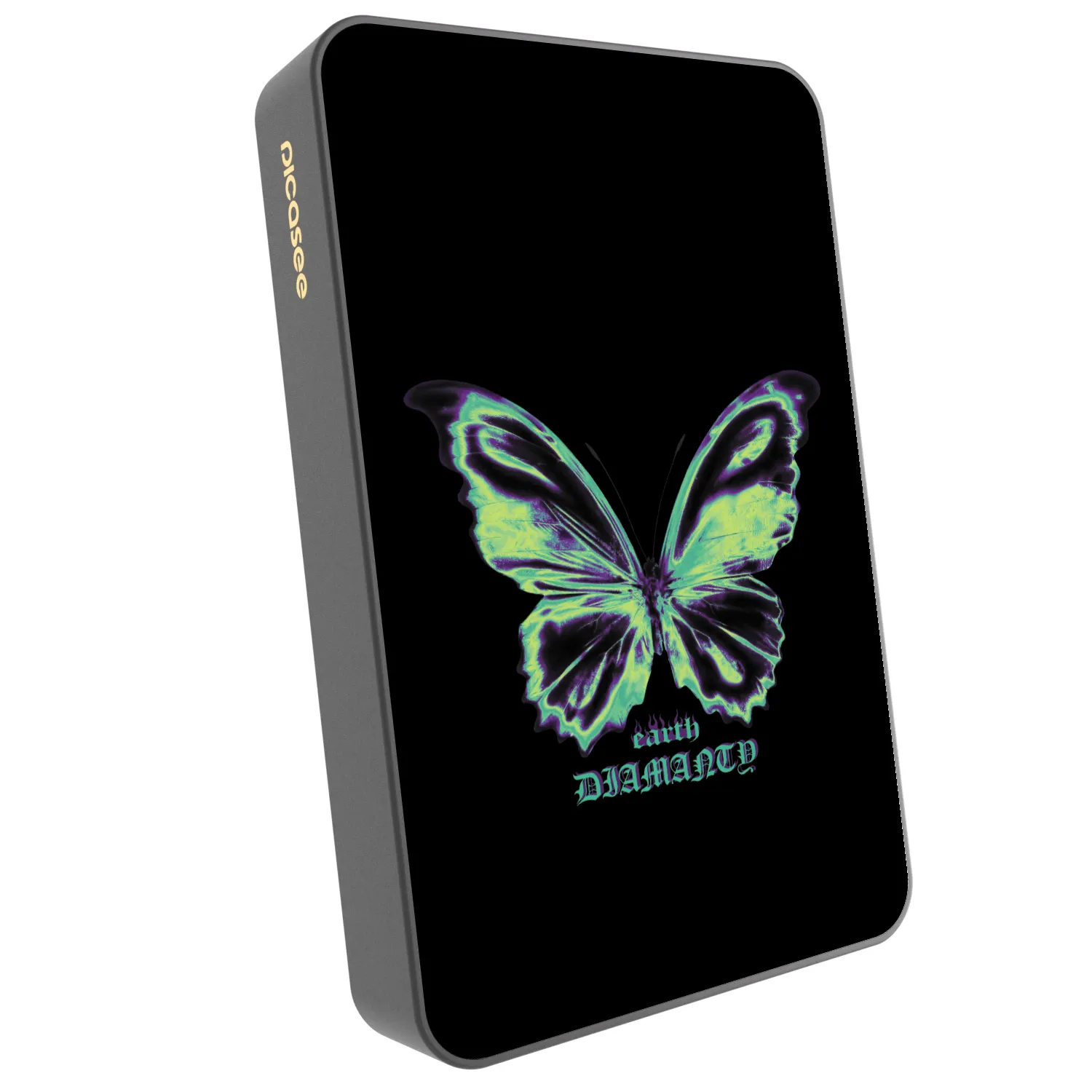 Picasee Powerbank z MagSafe 10 000 mAh Szary - Diamanty Blue