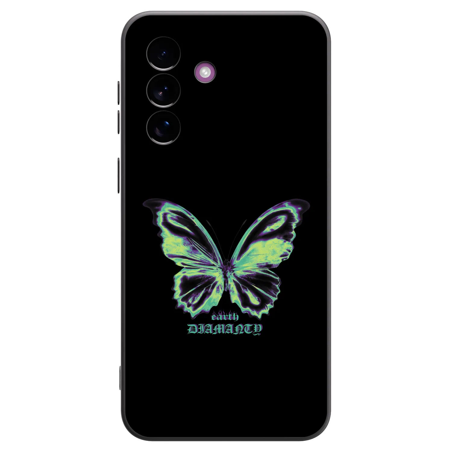 Picasee silikonowe czarne etui na Samsung Galaxy A37 - Diamanty Blue