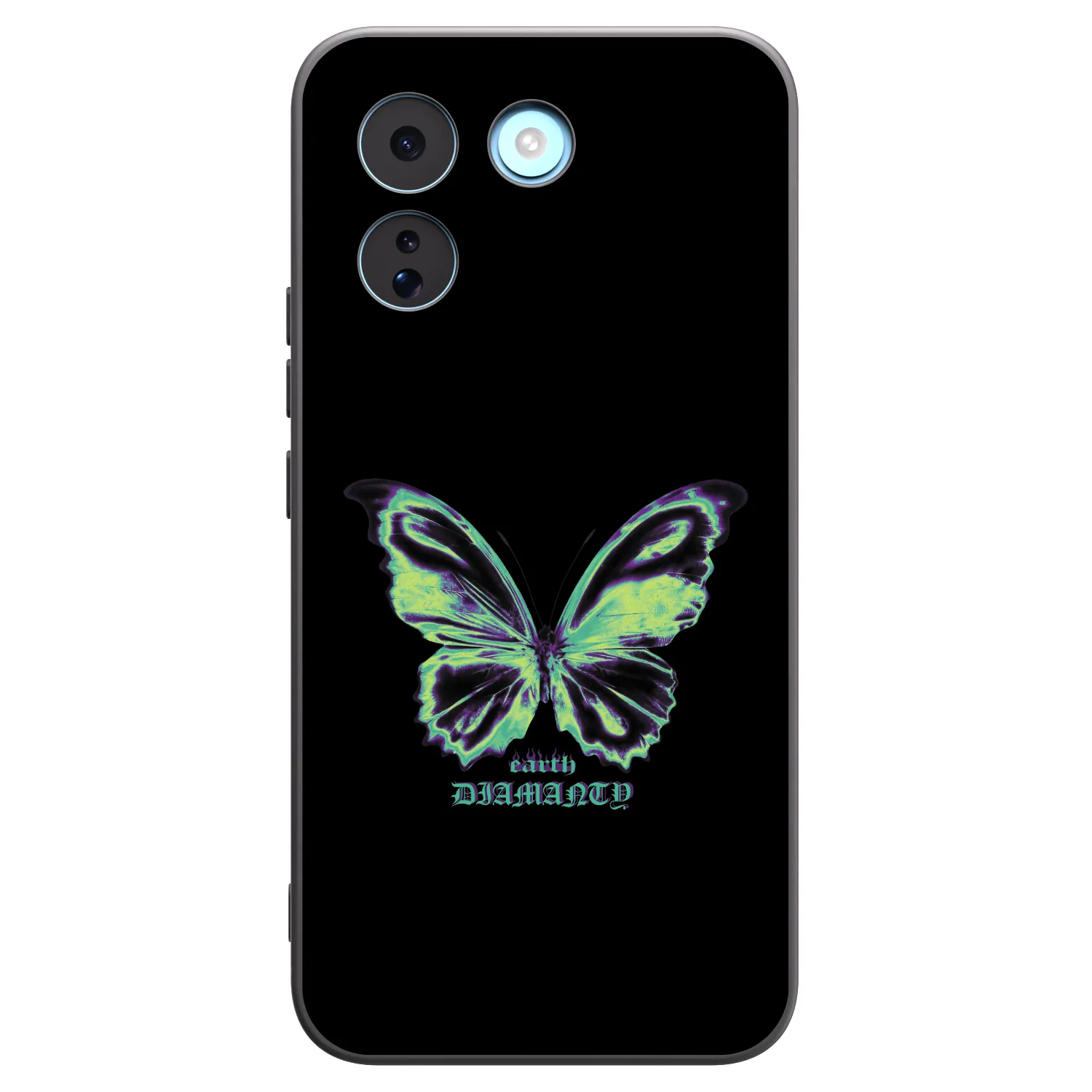 Picasee silikonowe czarne etui na Xiaomi Redmi Note 17 Pro MAX 5G - Diamanty Blue