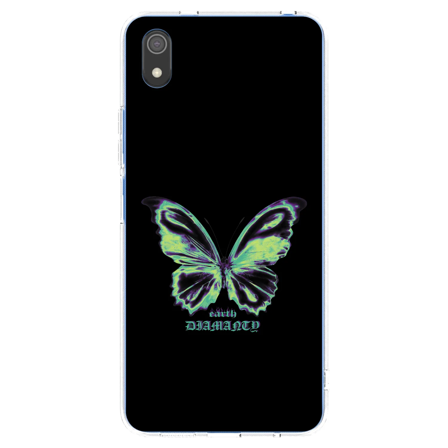 Picasee silikonowe przeźroczyste etui na Xiaomi Redmi 7A - Diamanty Blue