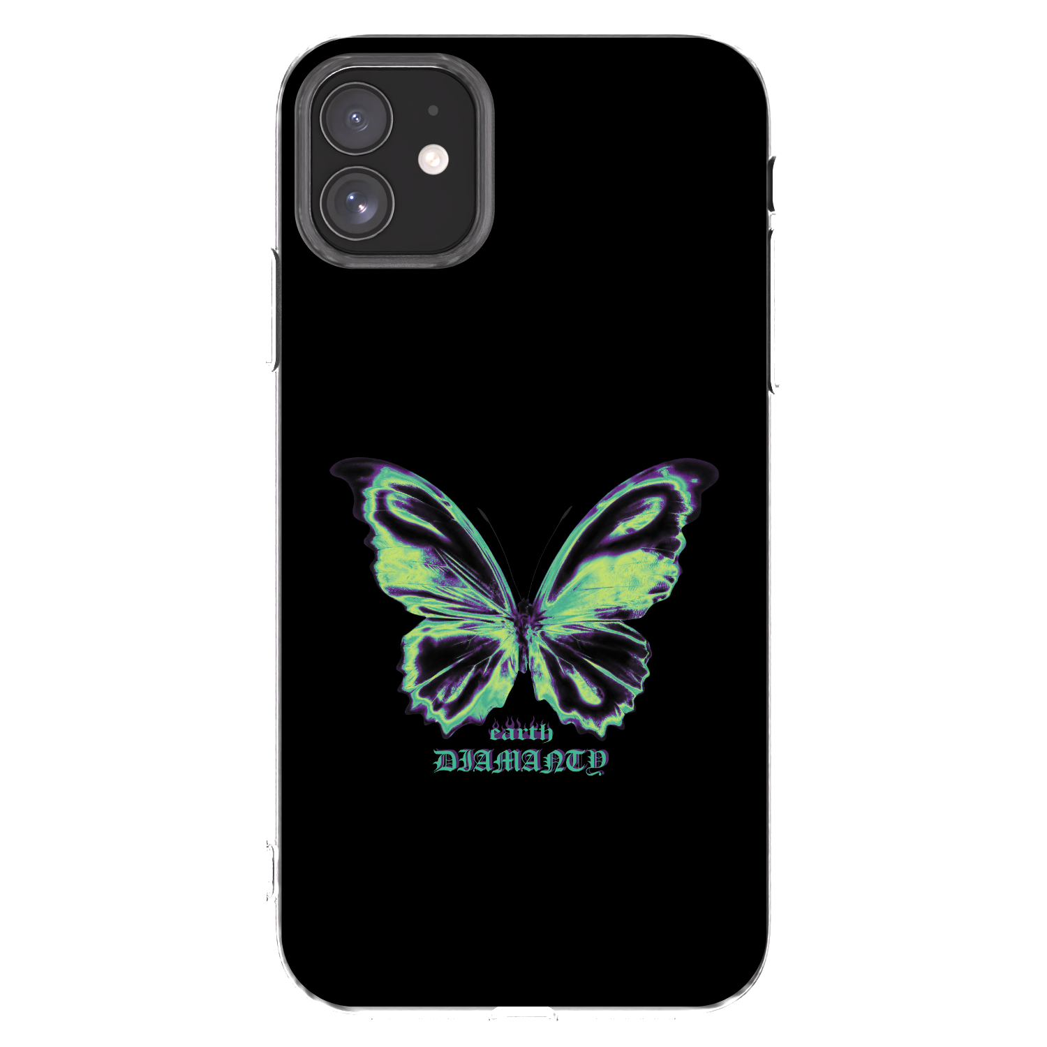 Picasee silikonowe przeźroczyste etui na Apple iPhone 11 - Diamanty Blue