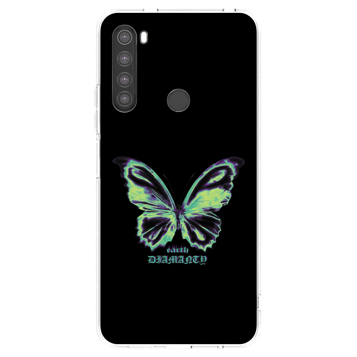 Picasee silikonowe przeźroczyste etui na Xiaomi Redmi Note 8 - Diamanty Blue