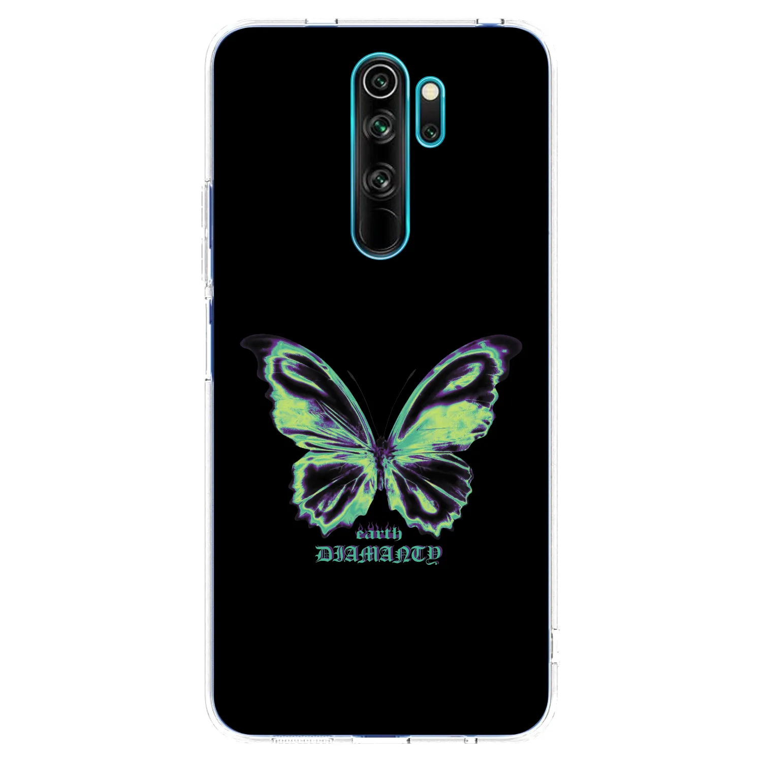 Picasee silikonowe przeźroczyste etui na Xiaomi Redmi Note 8 Pro - Diamanty Blue