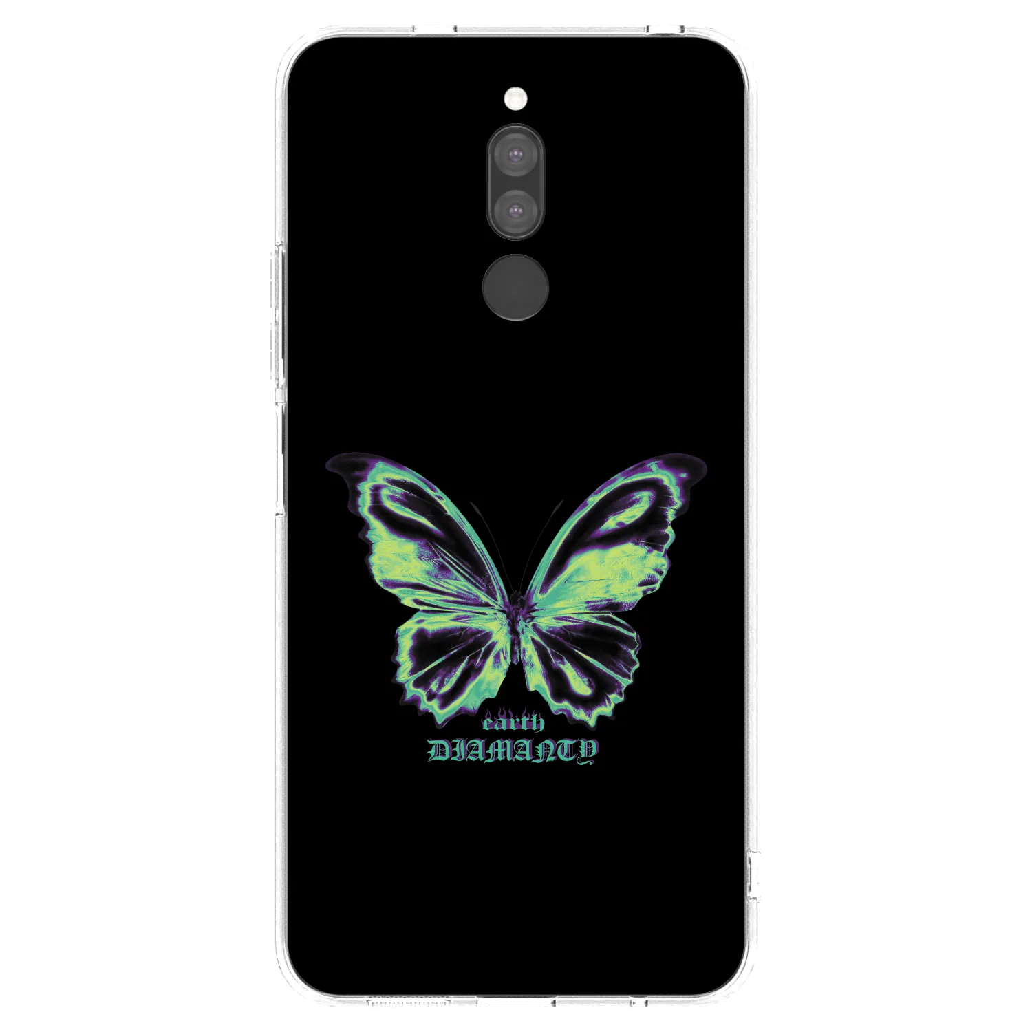 Picasee silikonowe przeźroczyste etui na Xiaomi Redmi 8 - Diamanty Blue