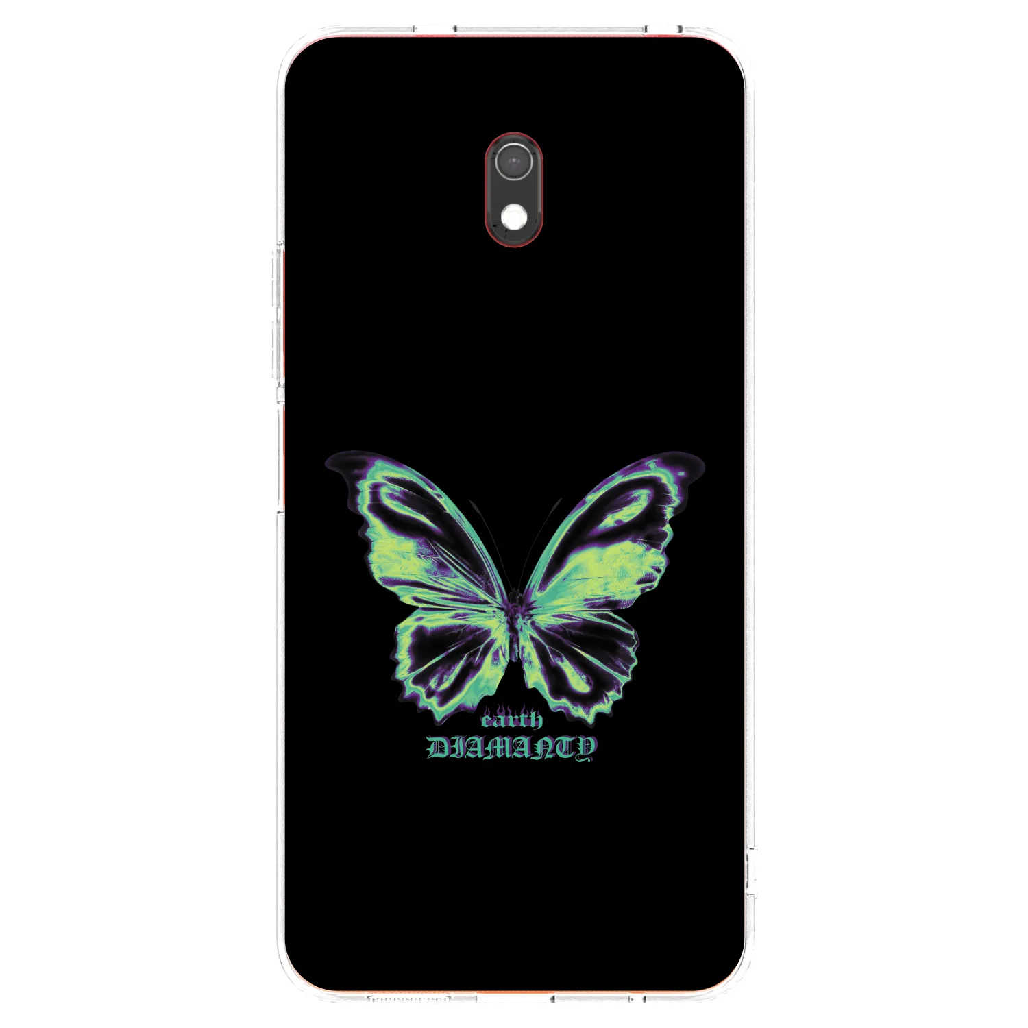 Picasee silikonowe przeźroczyste etui na Xiaomi Redmi 8A - Diamanty Blue