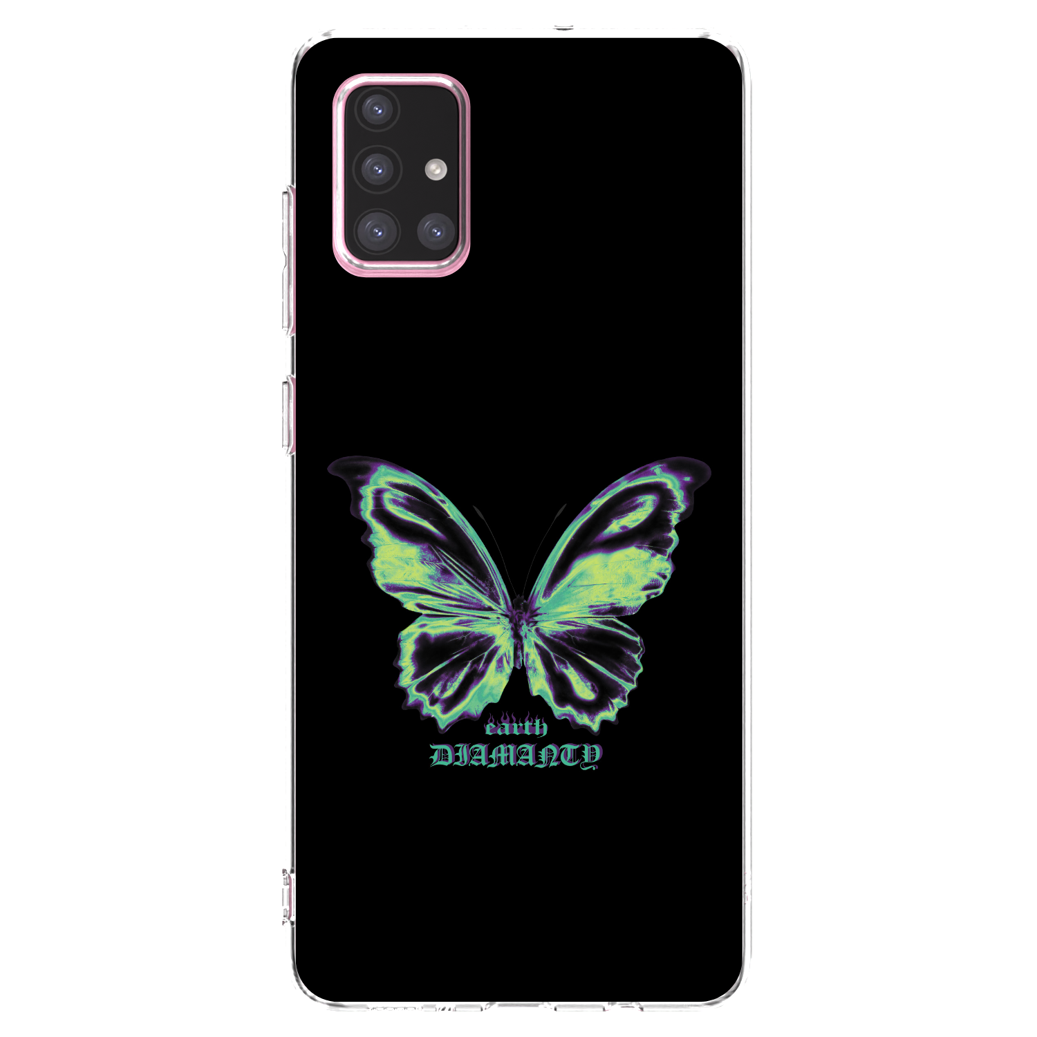 Picasee silikonowe przeźroczyste etui na Samsung Galaxy A71 A715F - Diamanty Blue
