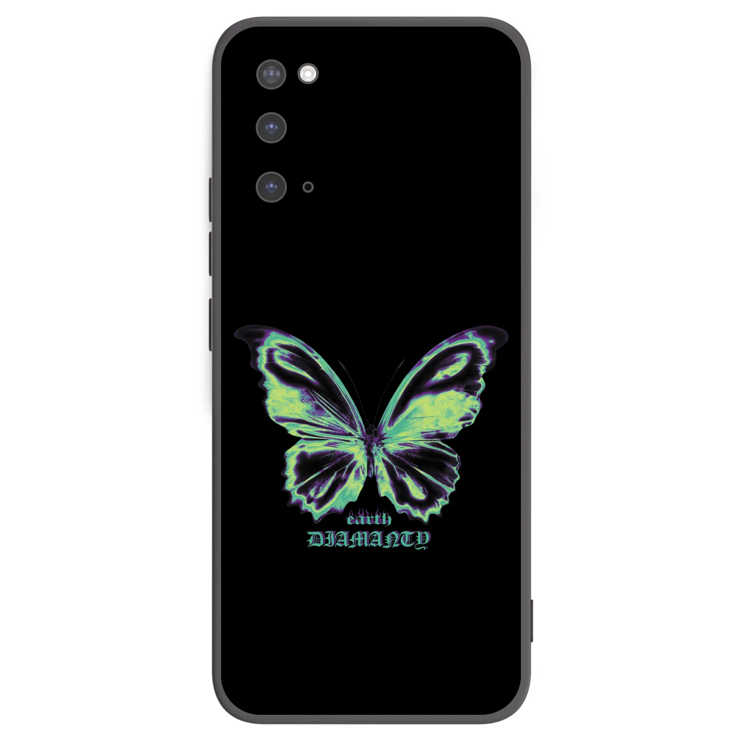 Picasee silikonowe czarne etui na Samsung Galaxy S20 G980F - Diamanty Blue
