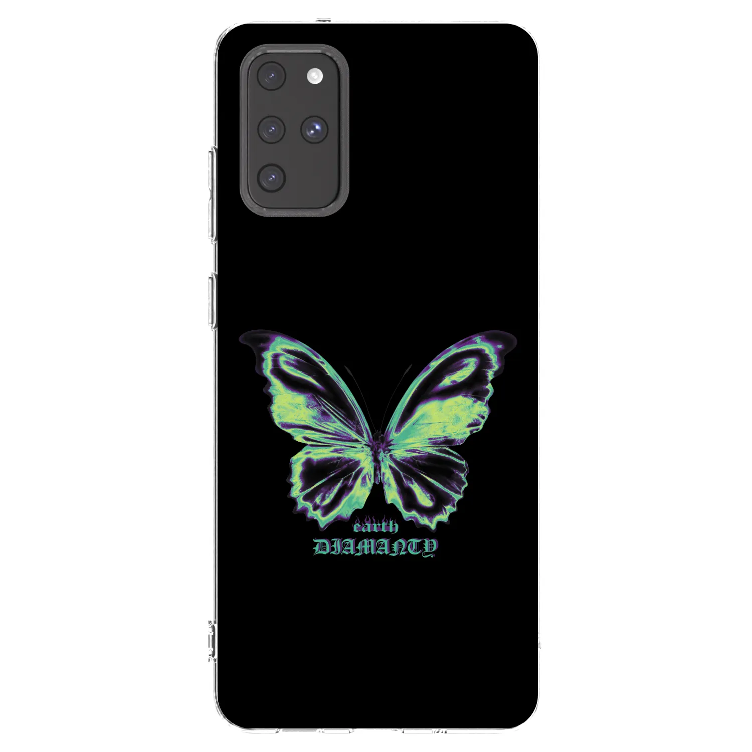 Picasee silikonowe przeźroczyste etui na Samsung Galaxy S20+ G985F - Diamanty Blue
