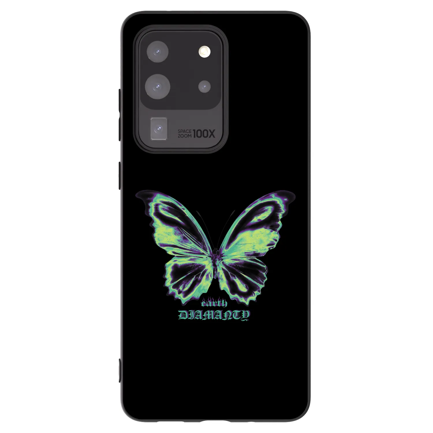 Picasee silikonowe czarne etui na Samsung Galaxy S20 Ultra 5G G988F - Diamanty Blue