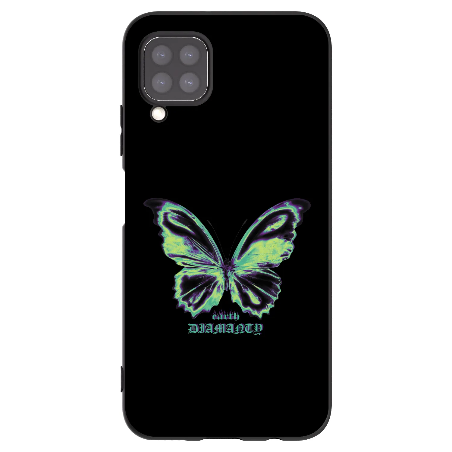 Picasee silikonowe czarne etui na Huawei P40 Lite - Diamanty Blue
