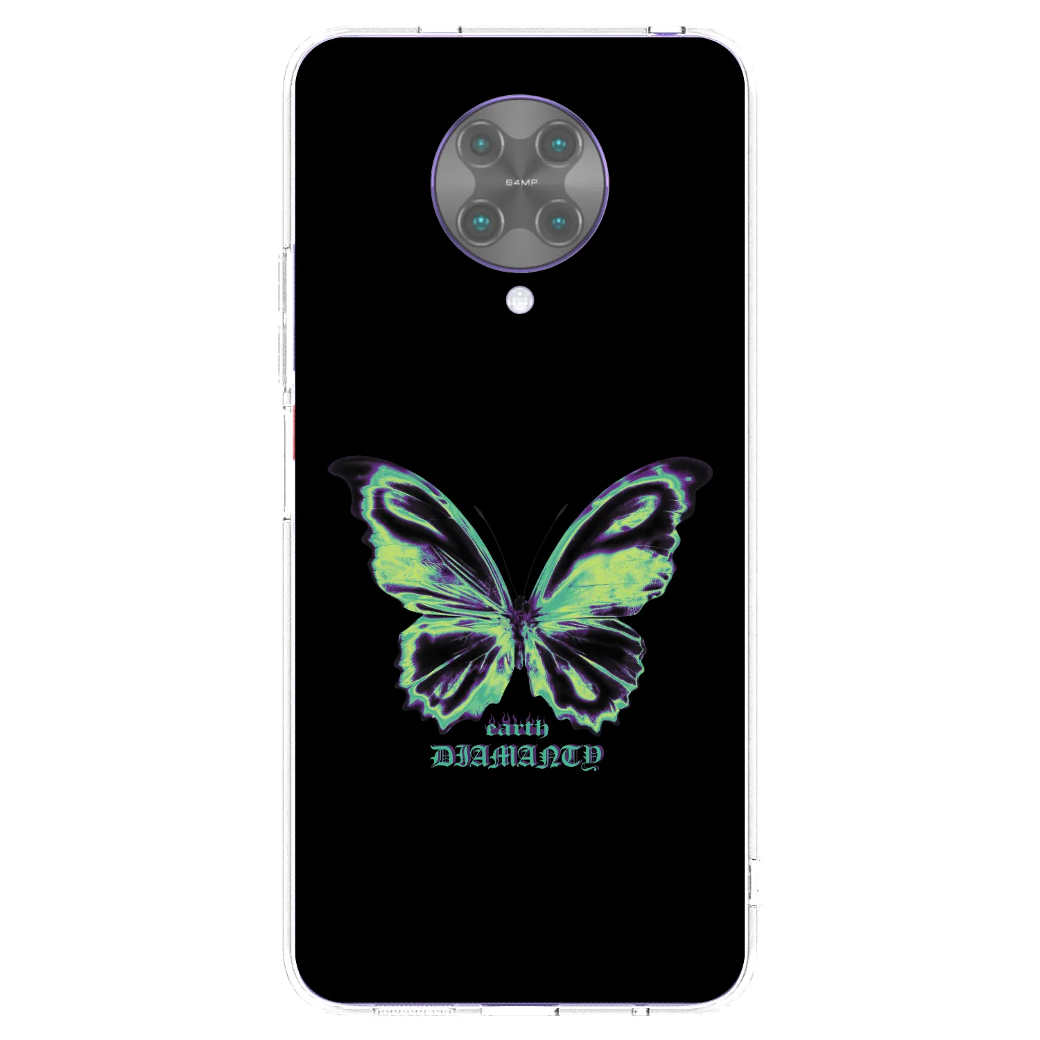 Picasee silikonowe przeźroczyste etui na Xiaomi Poco F2 Pro - Diamanty Blue